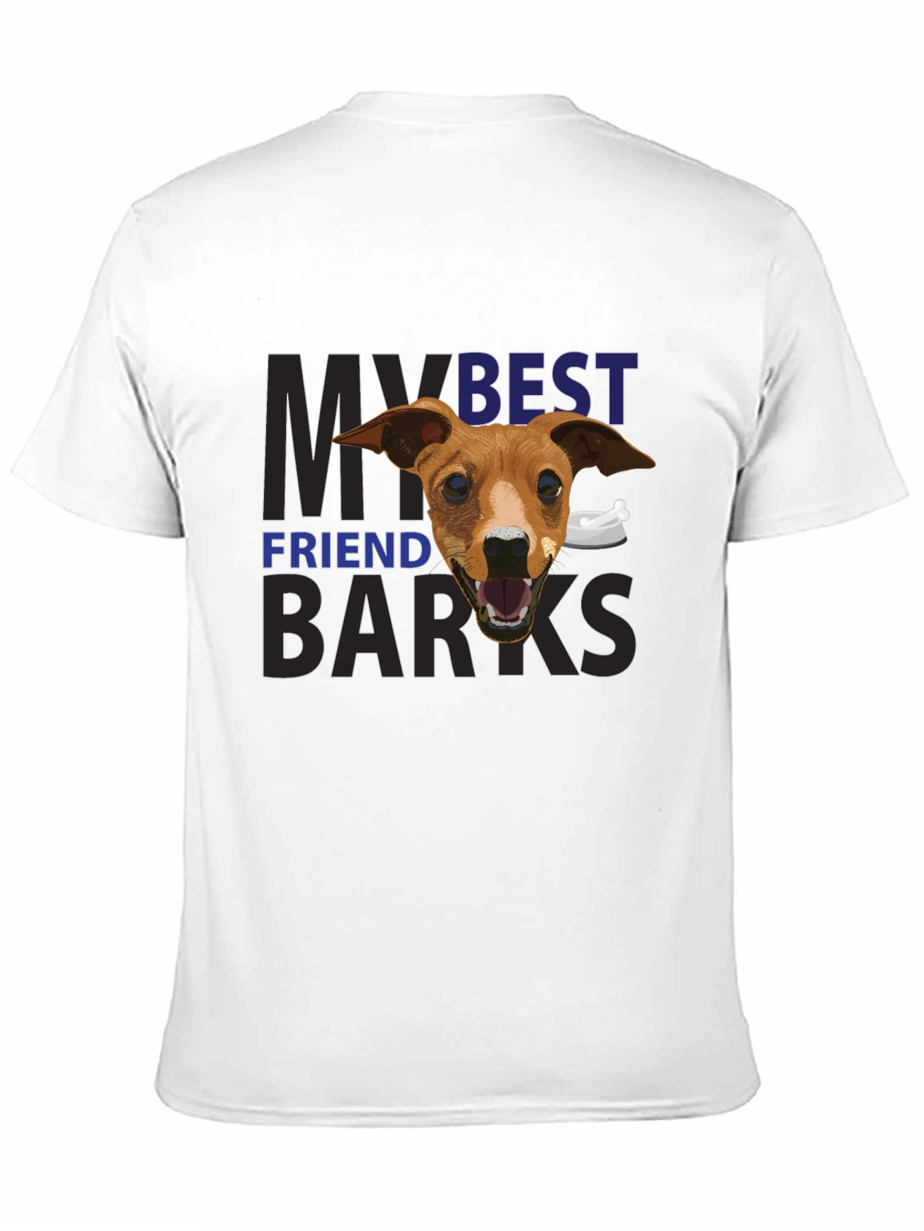 Camiseta Negra Mi Mejor Amigo Ladra