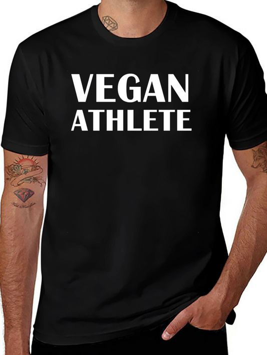 Camiseta Negra Vegan Athlete - Estilo Deportivo