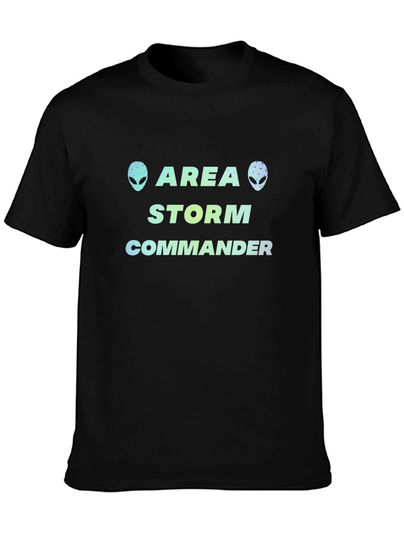 Camiseta Negra Area Storm Commander