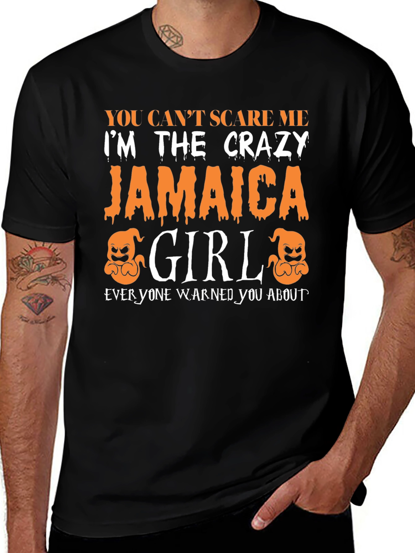 Camiseta Jamaica Girl de Halloween para Mujer