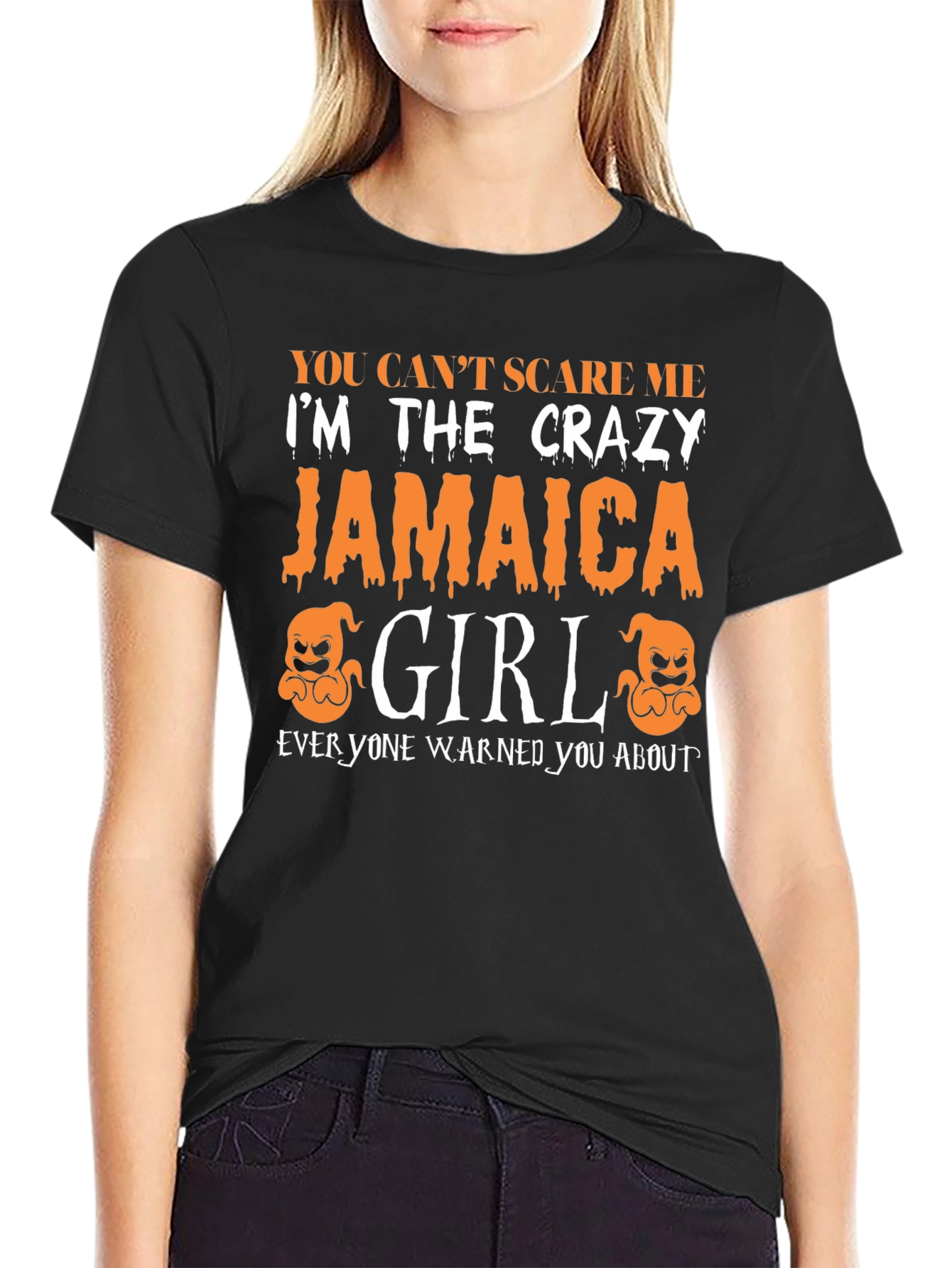Camiseta Jamaica Girl de Halloween para Mujer