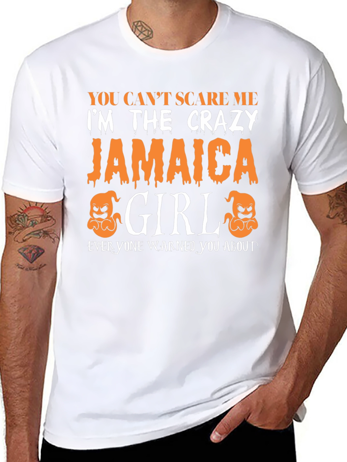 Camiseta Jamaica Girl de Halloween para Mujer
