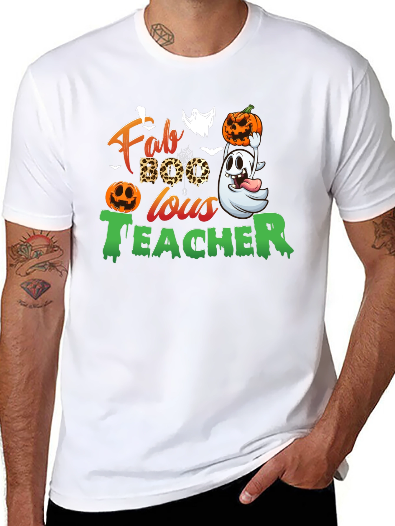 Camiseta Fab Boo Lous Teacher Halloween