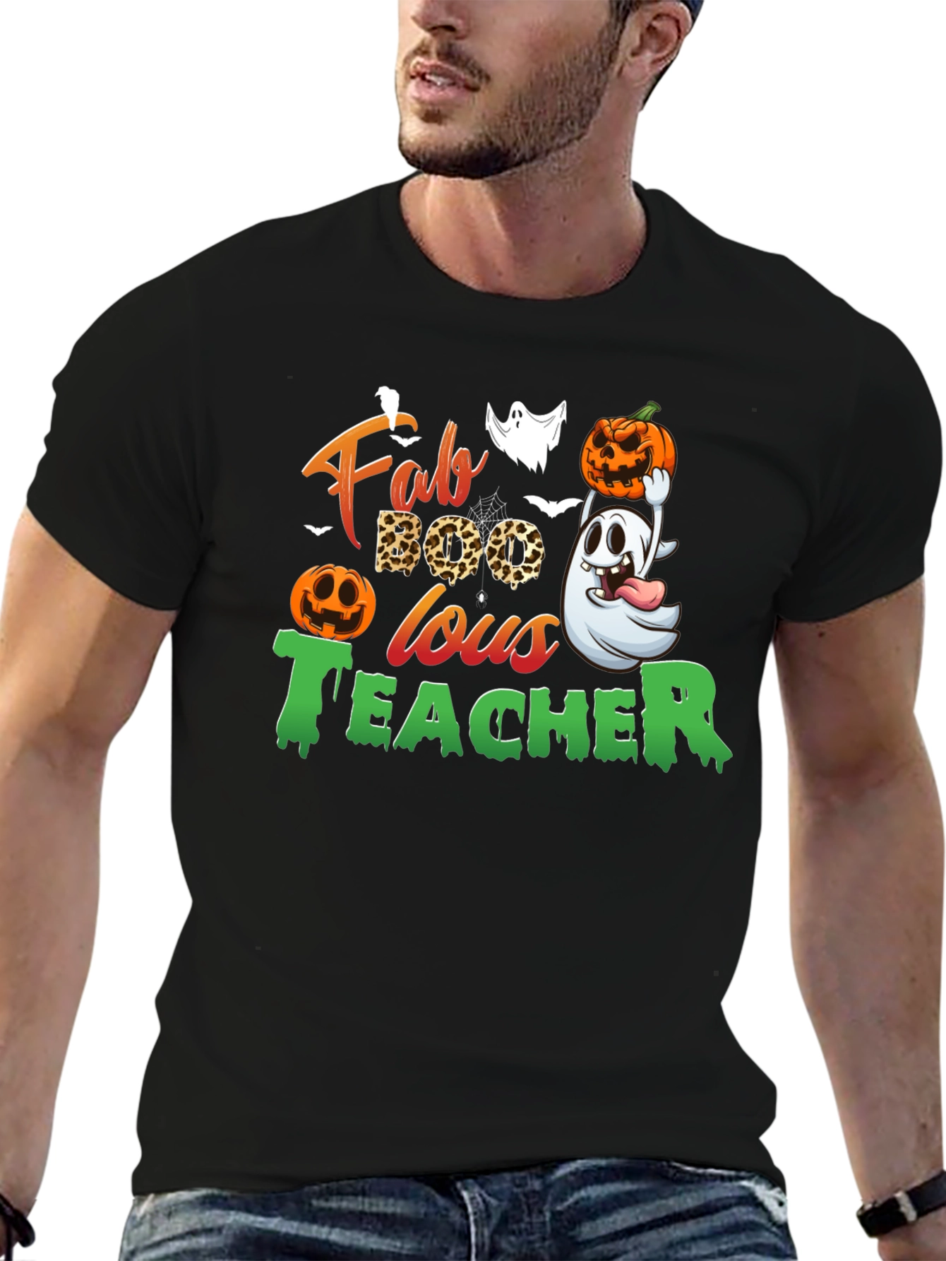 Camiseta Fab Boo Lous Teacher Halloween