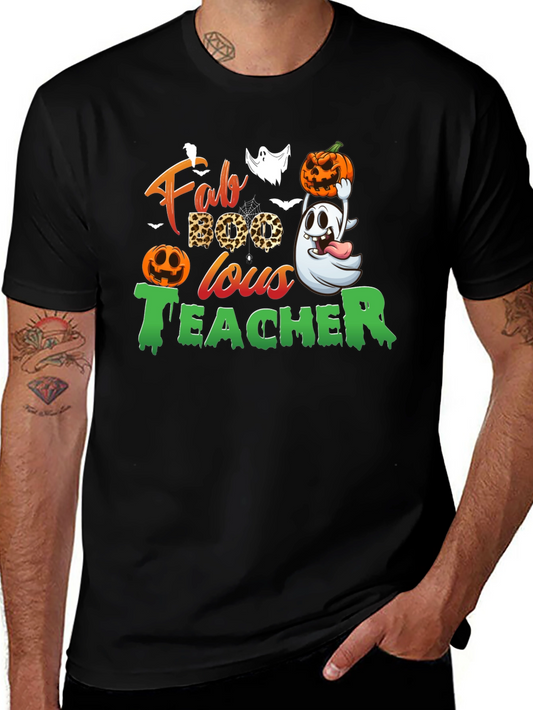 Camiseta Fab Boo Lous Teacher Halloween
