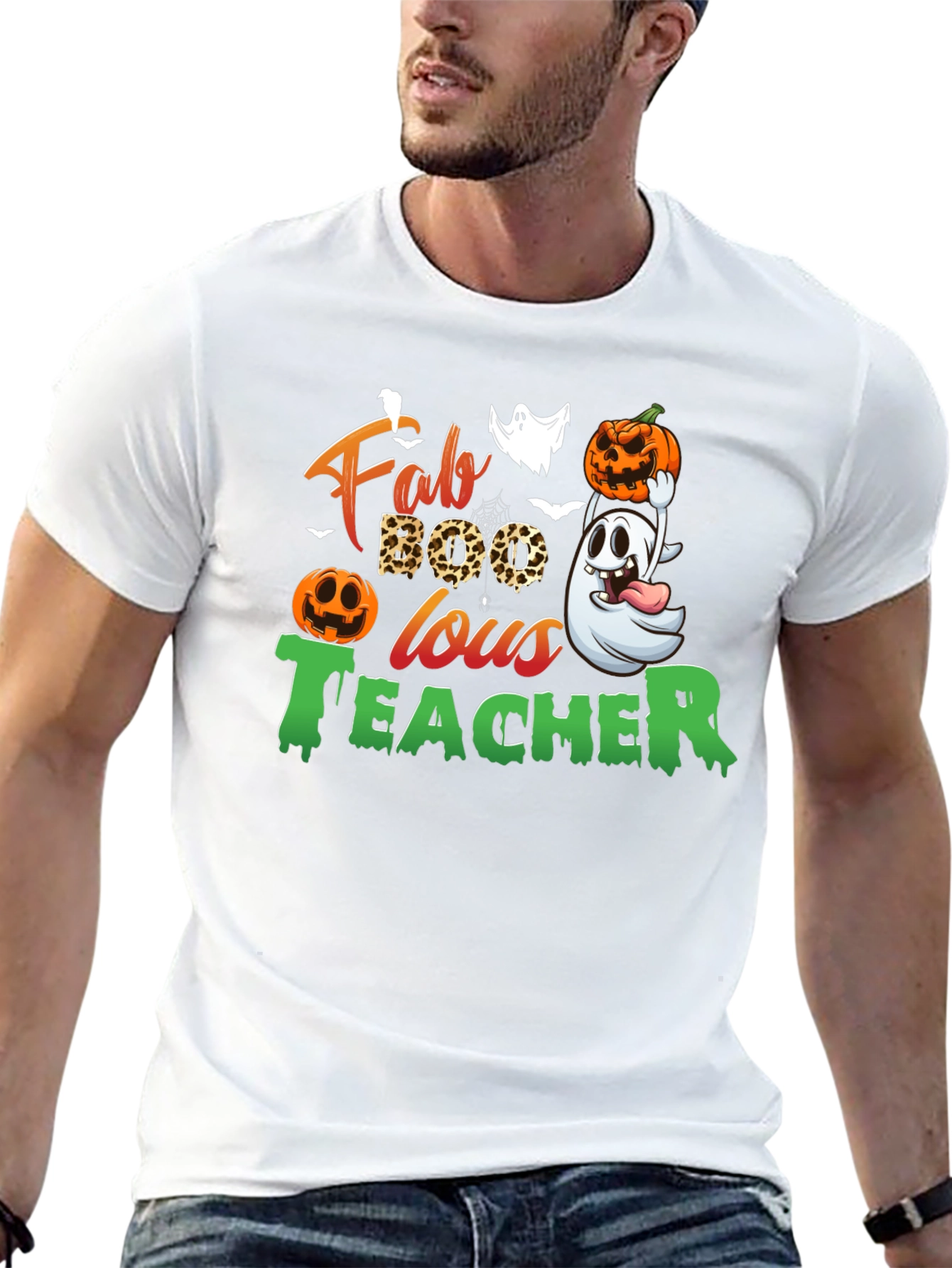 Camiseta Fab Boo Lous Teacher Halloween