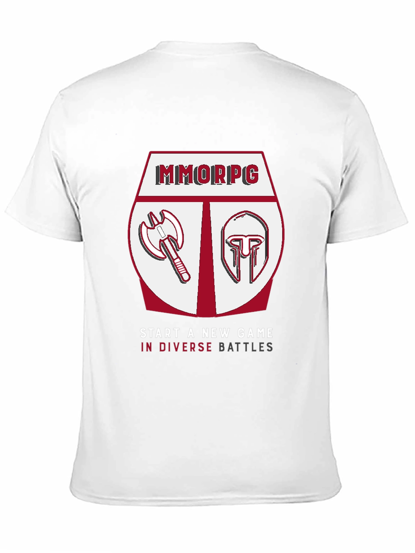Camiseta Negra MMORPG - Batallas Diversas