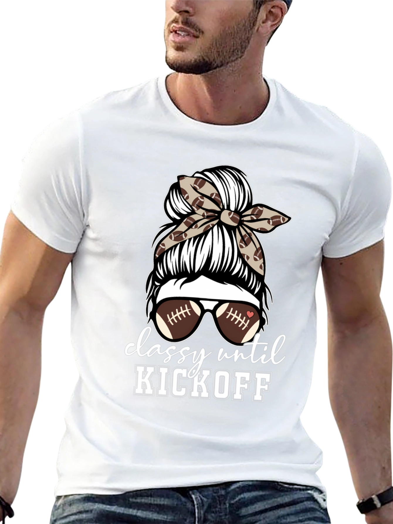 Camiseta Negra Classy Until Kickoff