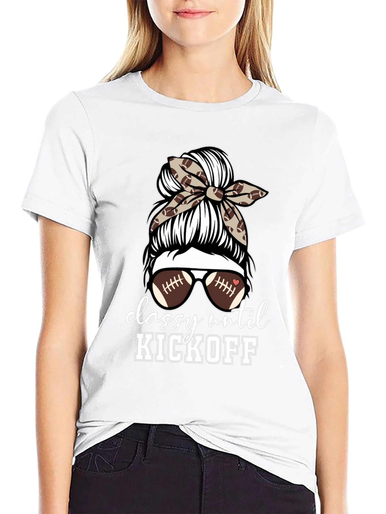 Camiseta Negra Classy Until Kickoff