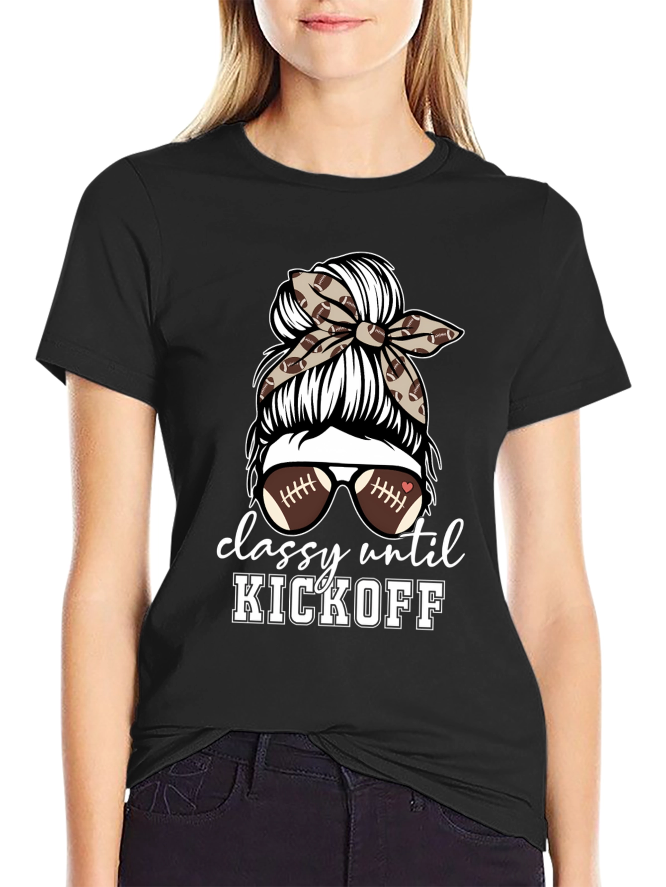 Camiseta Negra Classy Until Kickoff