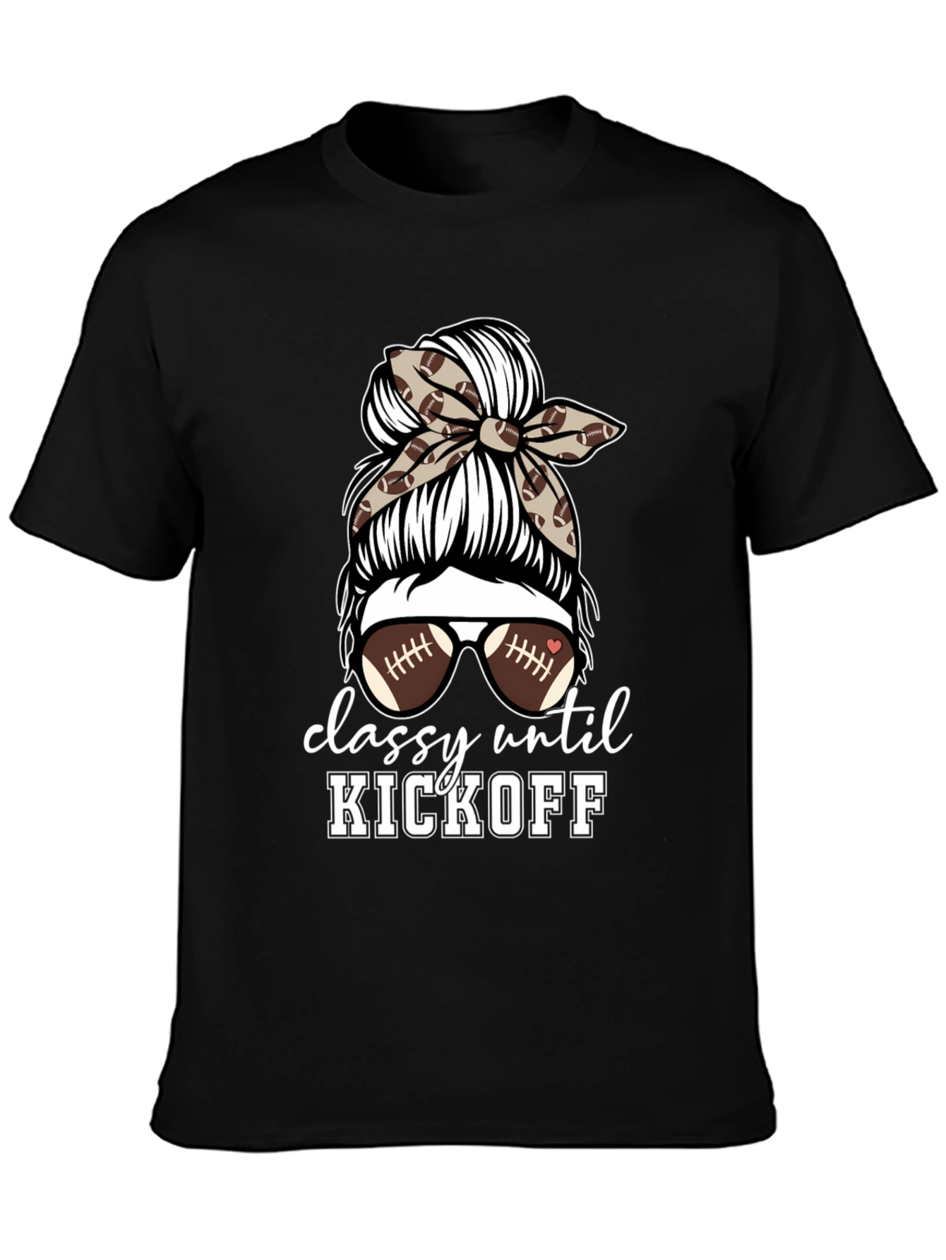 Camiseta Negra Classy Until Kickoff