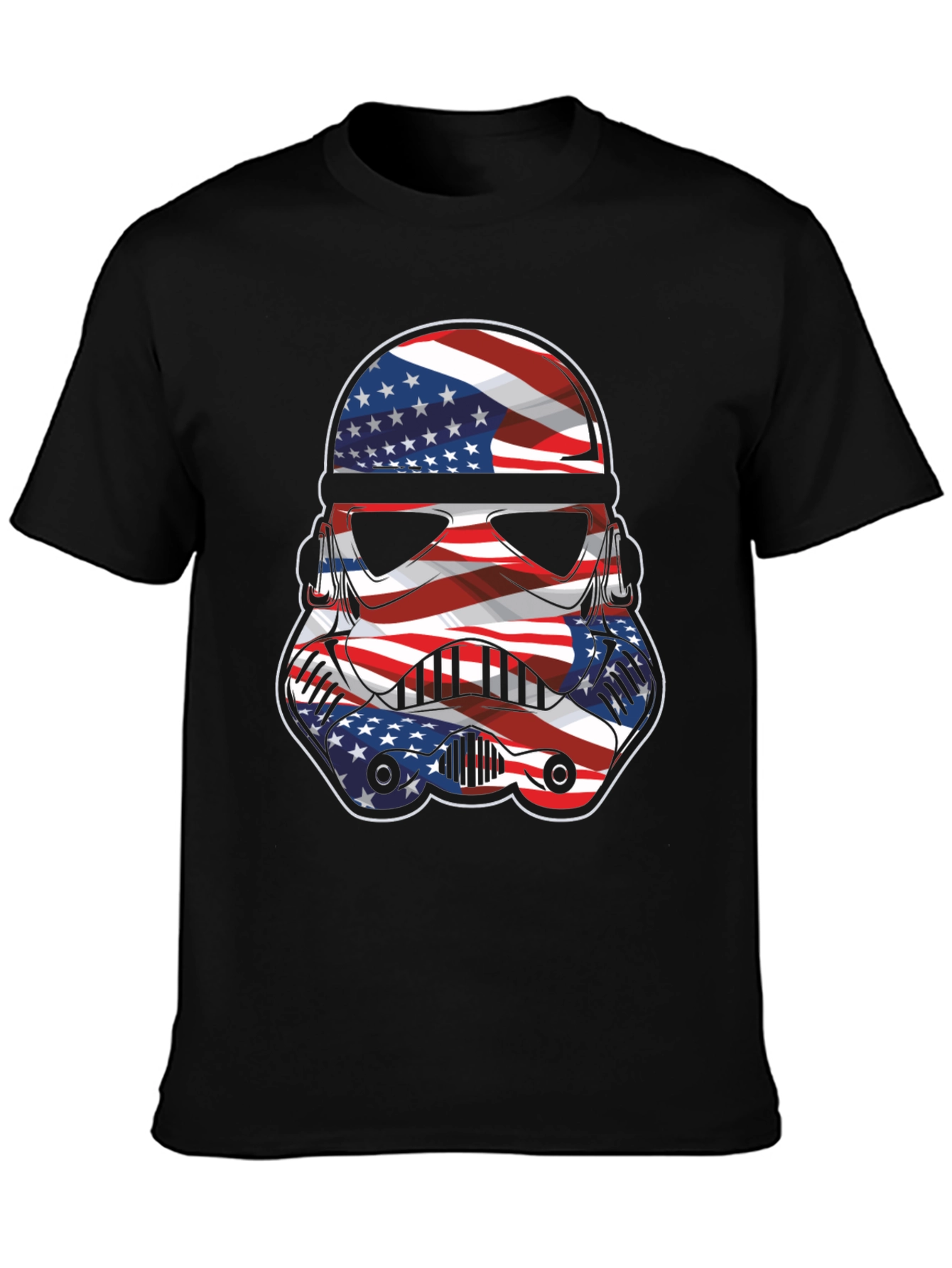 Camiseta Hombre Diseño Stormtrooper Patriótico
