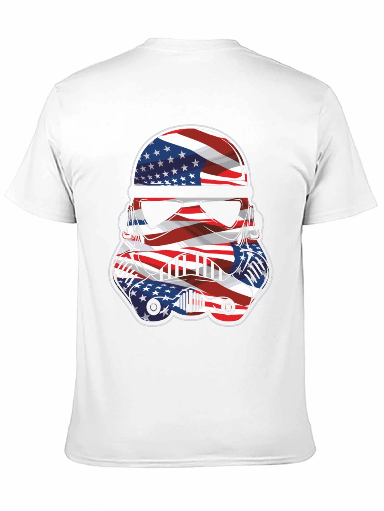 Camiseta Hombre Diseño Stormtrooper Patriótico