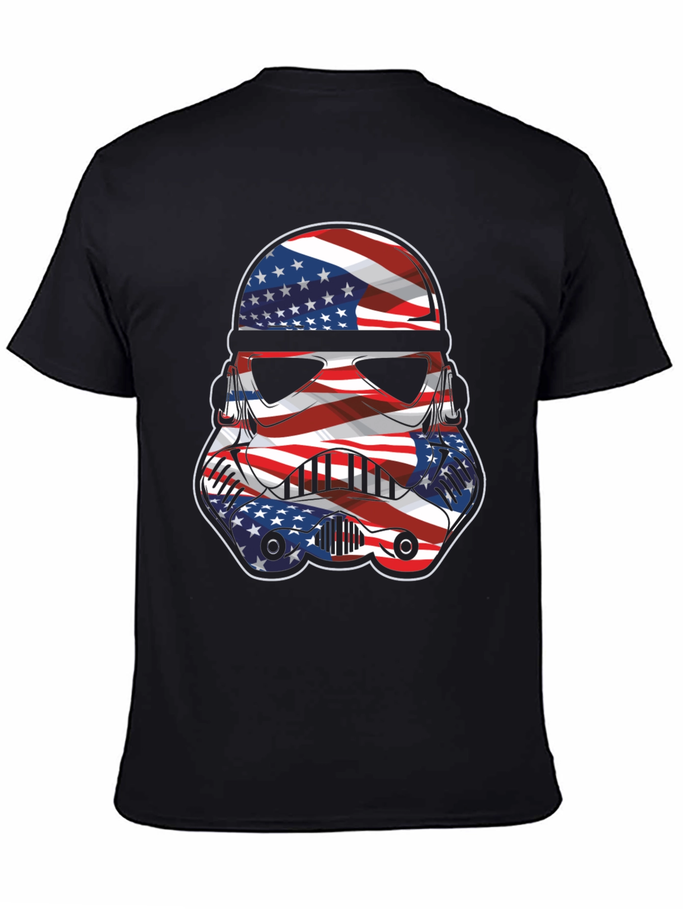 Camiseta Hombre Diseño Stormtrooper Patriótico