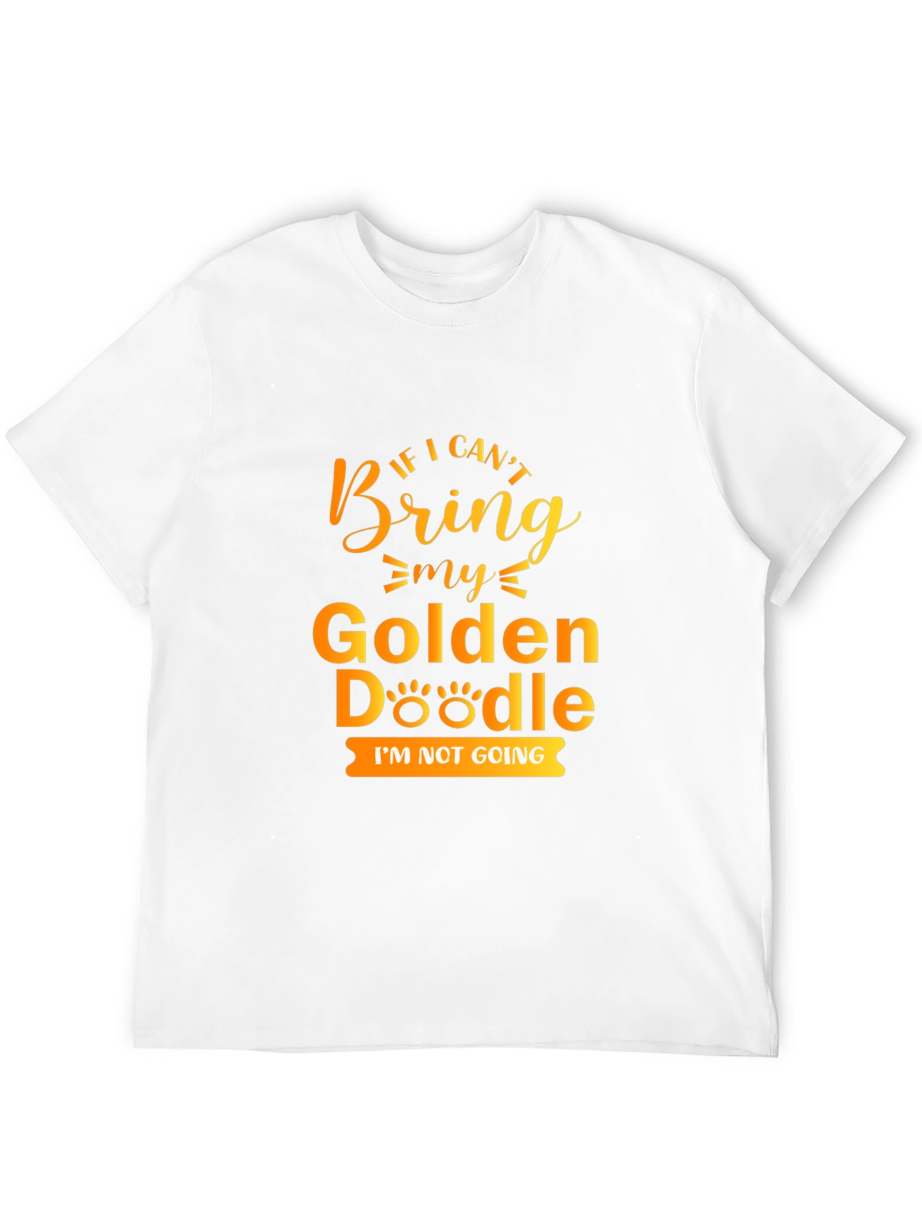 Camiseta Negra Golden Doodle: Si No Viene Yo Tampoco