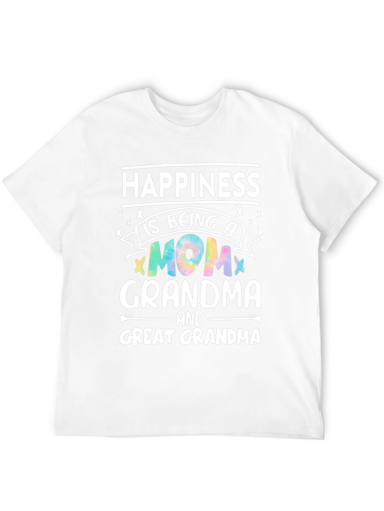 Camiseta Negra Happiness is Being a Mom Grandma