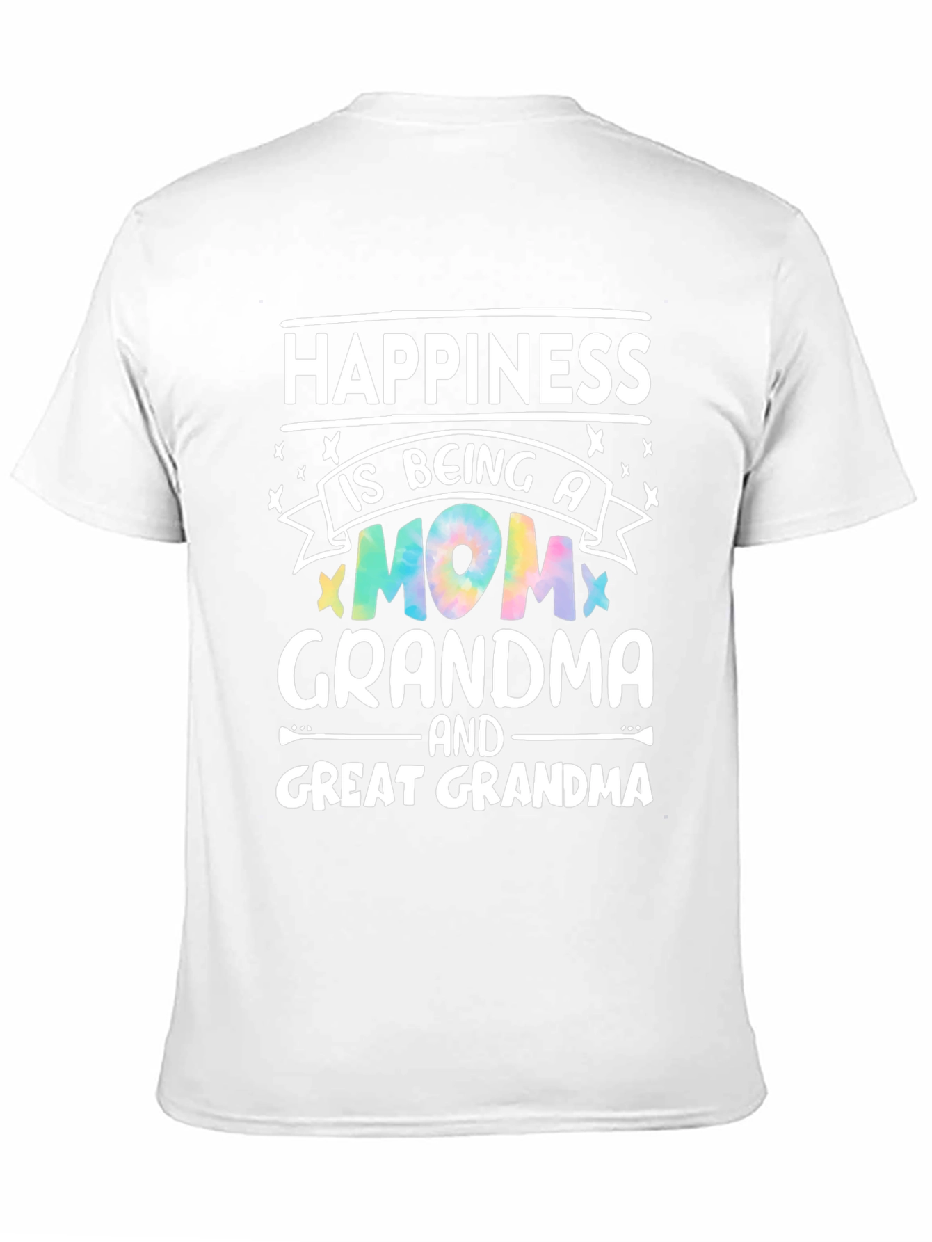 Camiseta Negra Happiness is Being a Mom Grandma