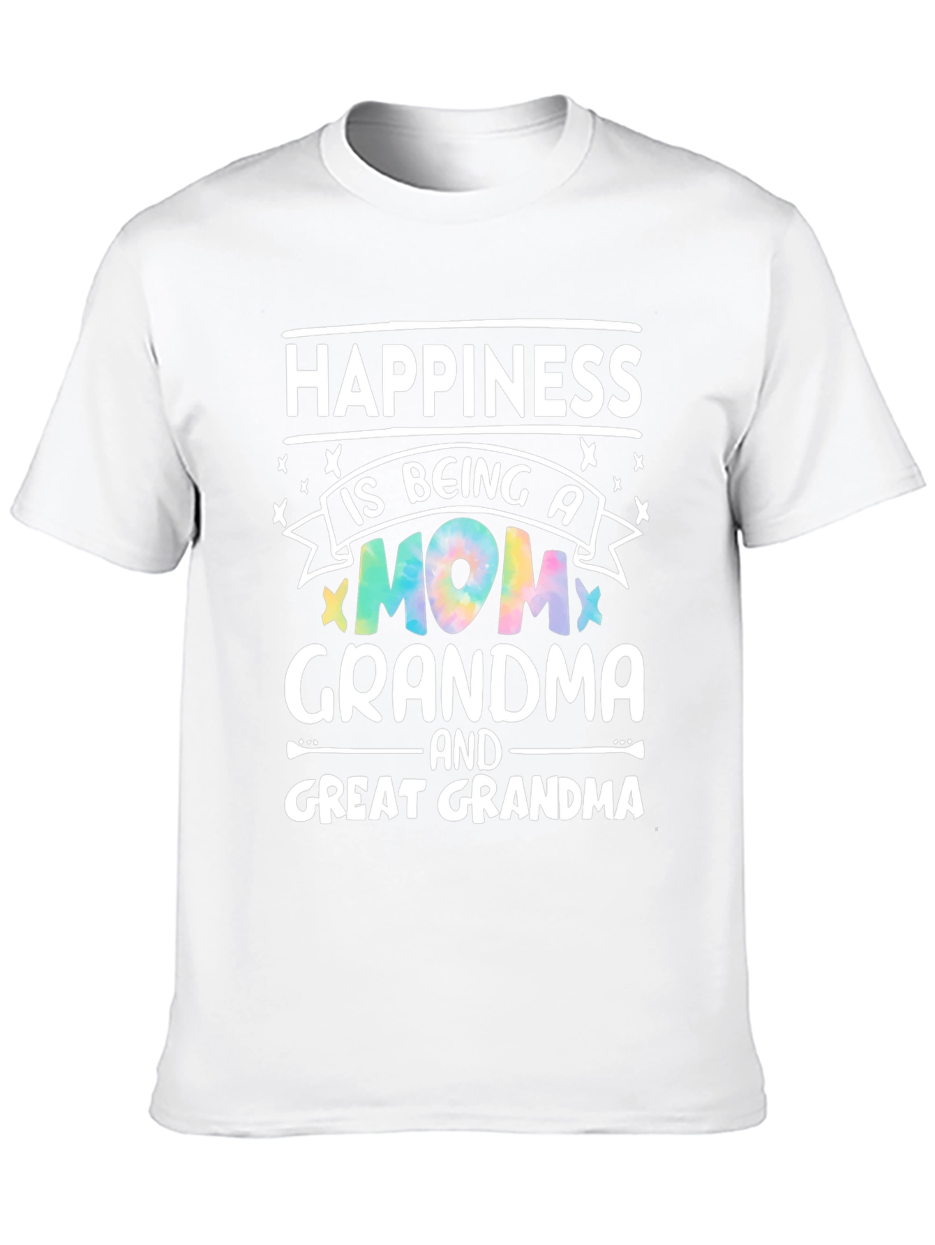 Camiseta Negra Happiness is Being a Mom Grandma