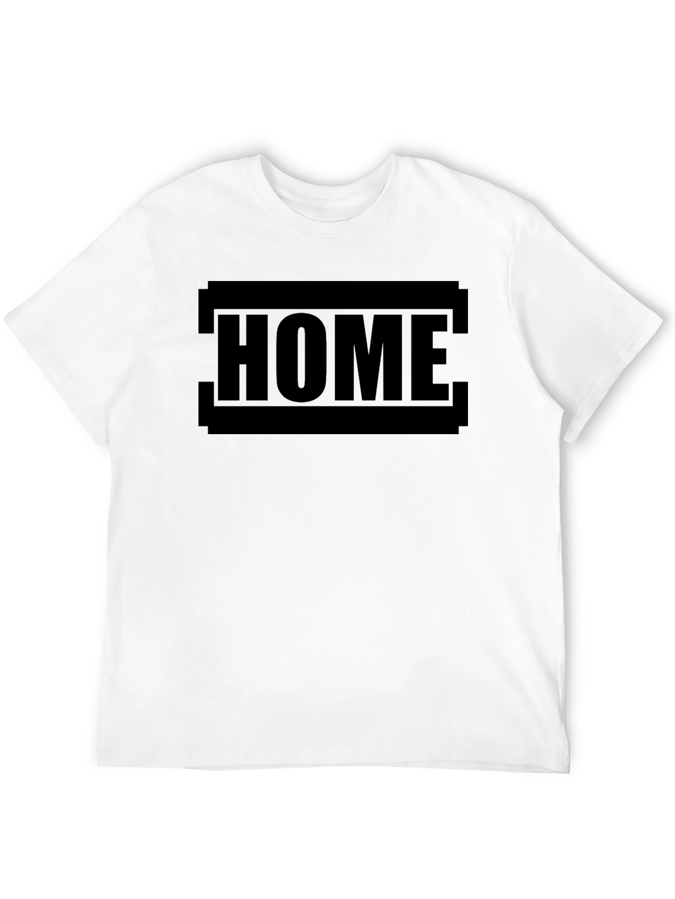 Camiseta Negra Hombre - Diseño HOME Casual