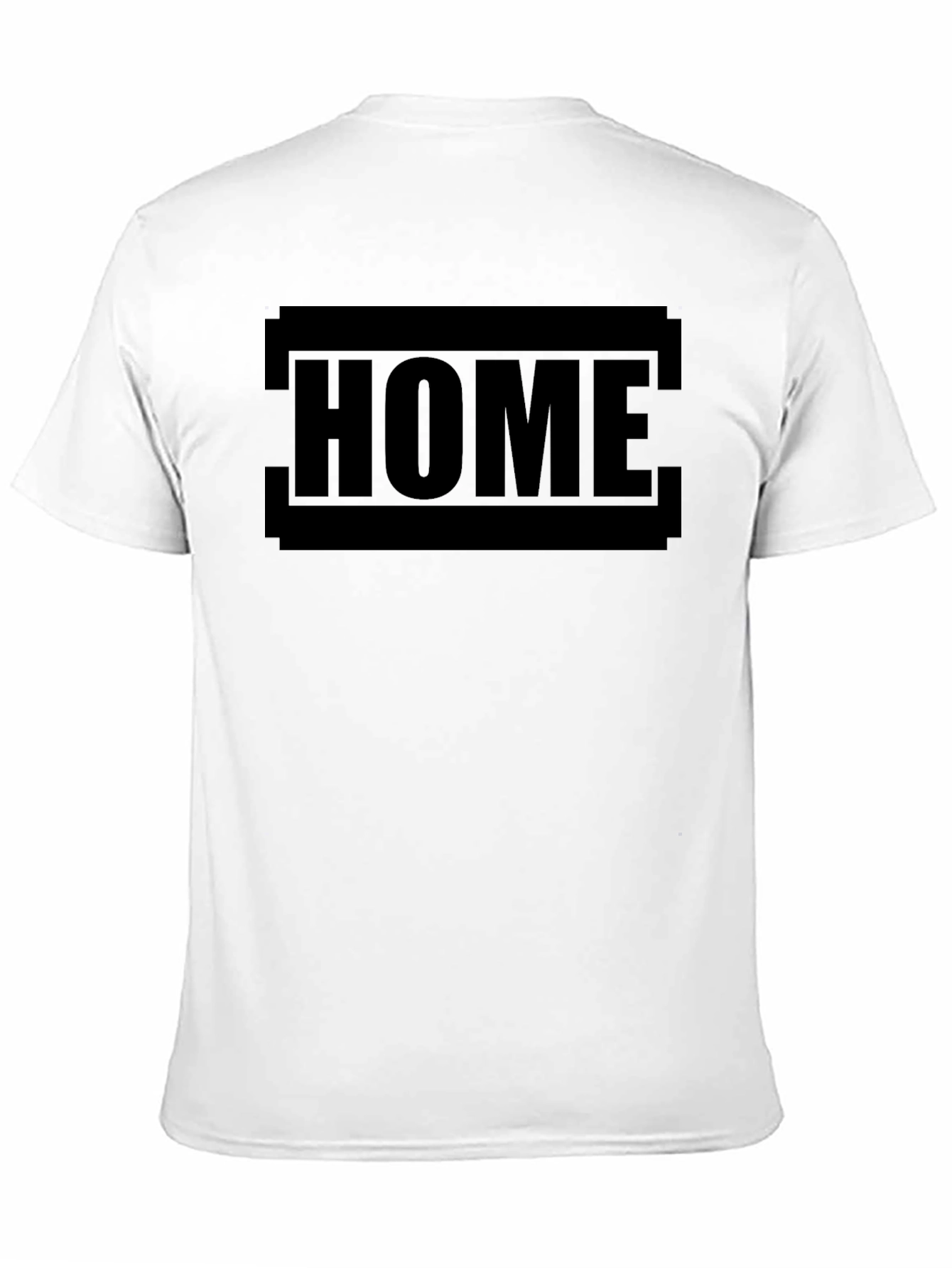 Camiseta Negra Hombre - Diseño HOME Casual