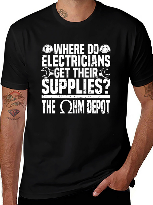 Camiseta Eléctrica: ¿Dónde Consiguen los Electricistas Sus Suministros?