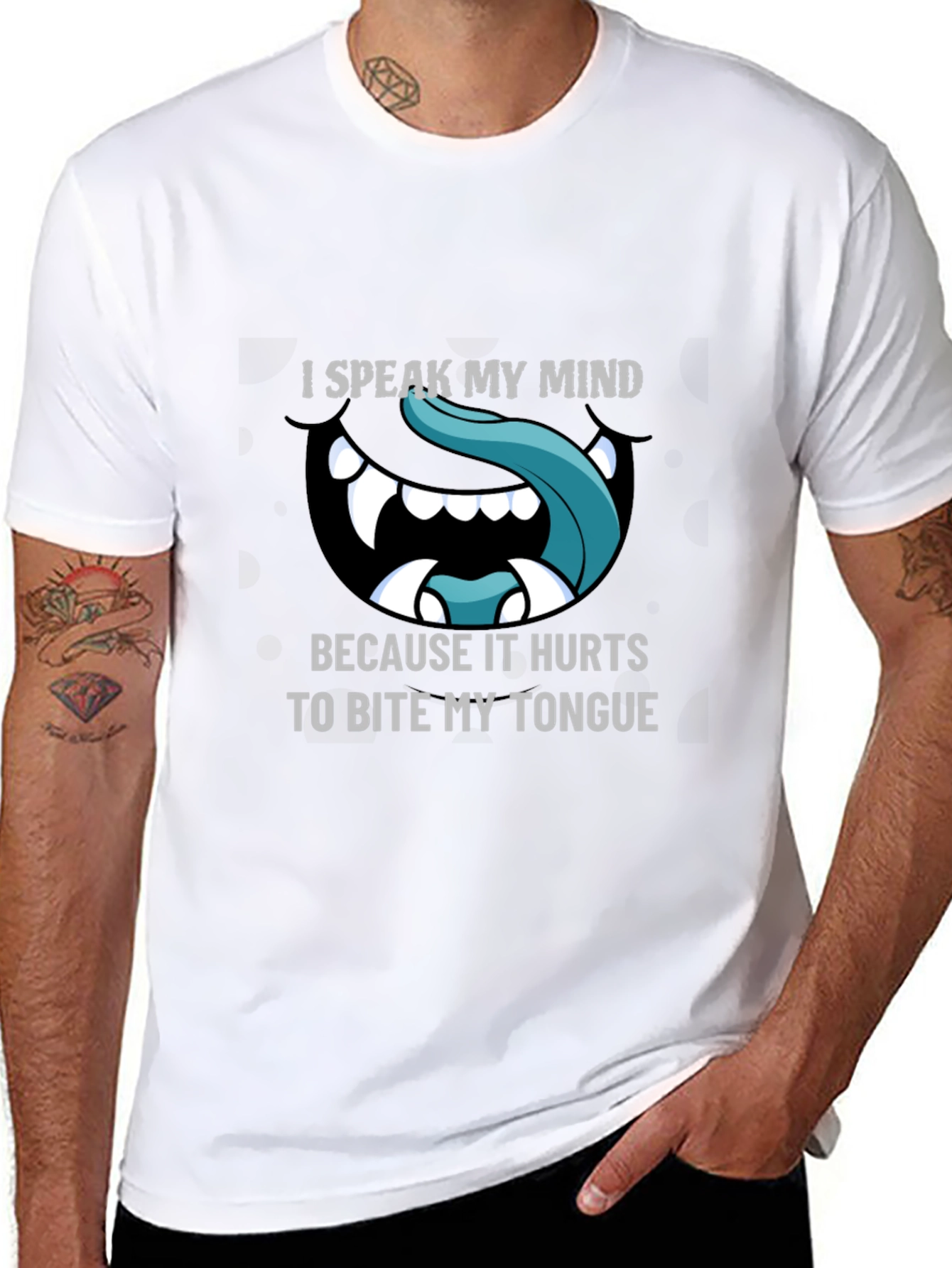 Camiseta Negra con Diseño Hablo mi mente