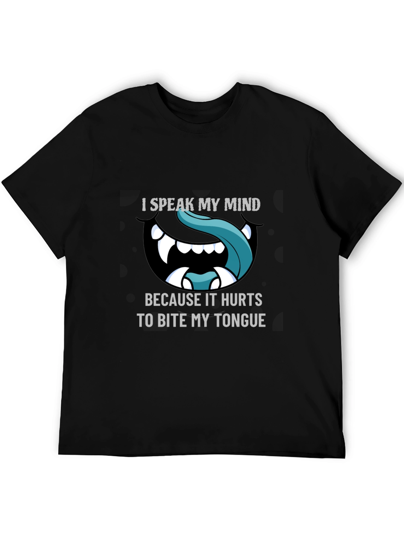 Camiseta Negra con Diseño Hablo mi mente