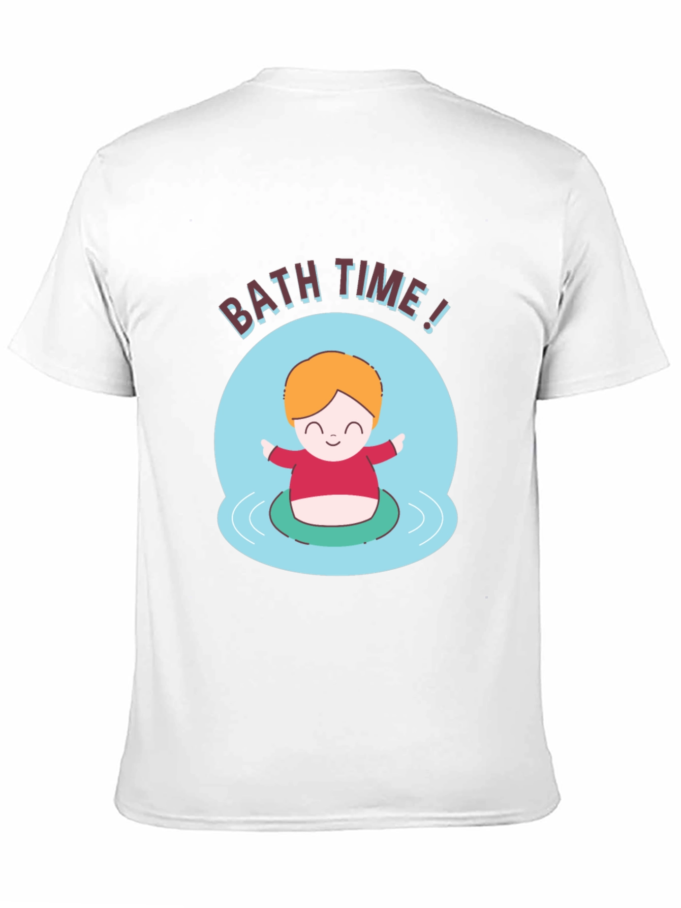 Camiseta Negra Divertida Bath Time!