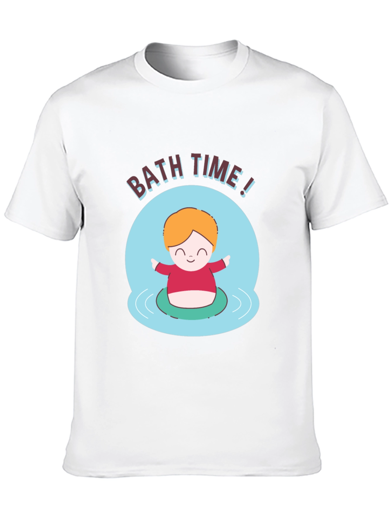 Camiseta Negra Divertida Bath Time!