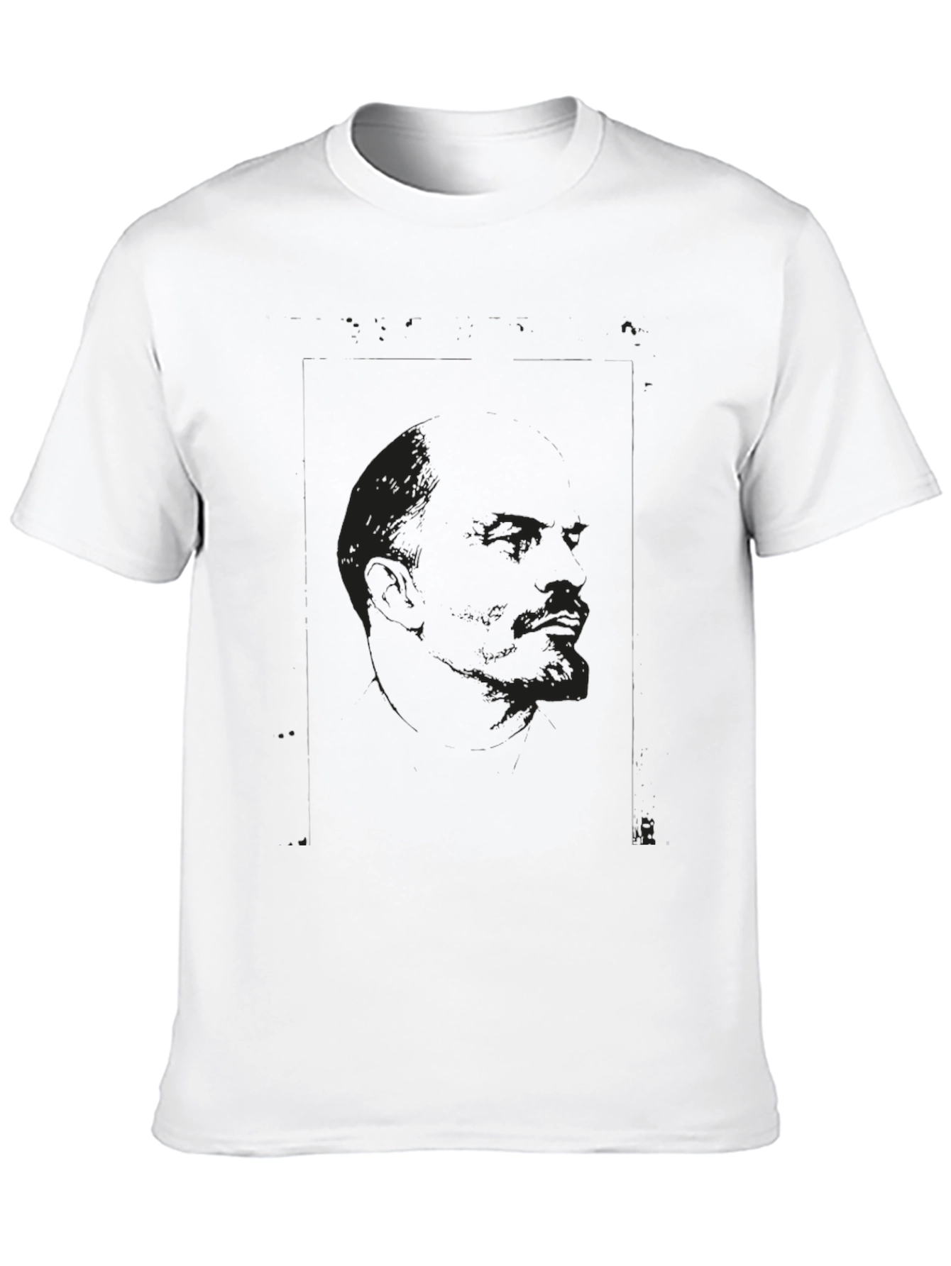 Camiseta Negra Estampada con Diseño Abstracto