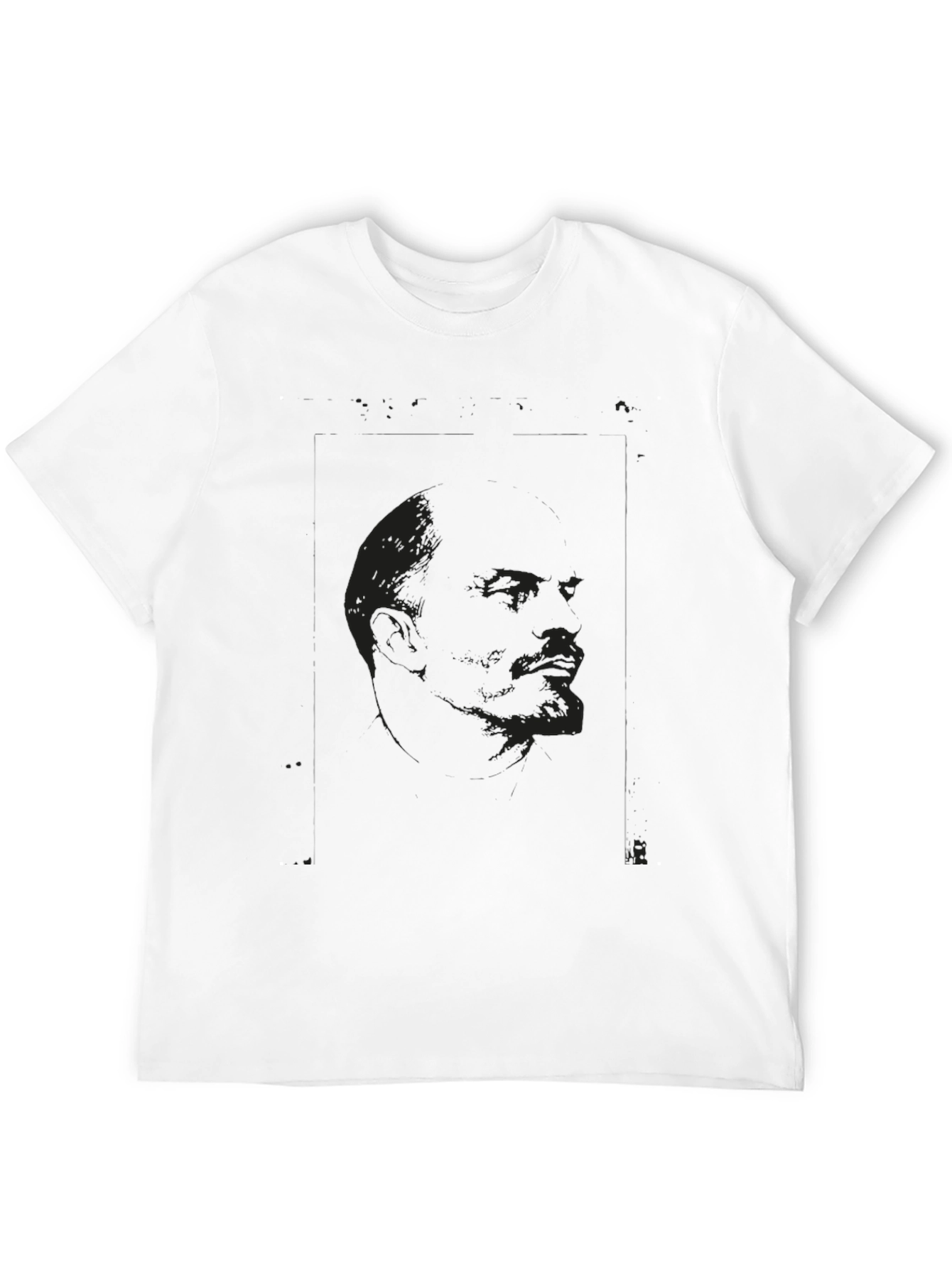 Camiseta Negra Estampada con Diseño Abstracto