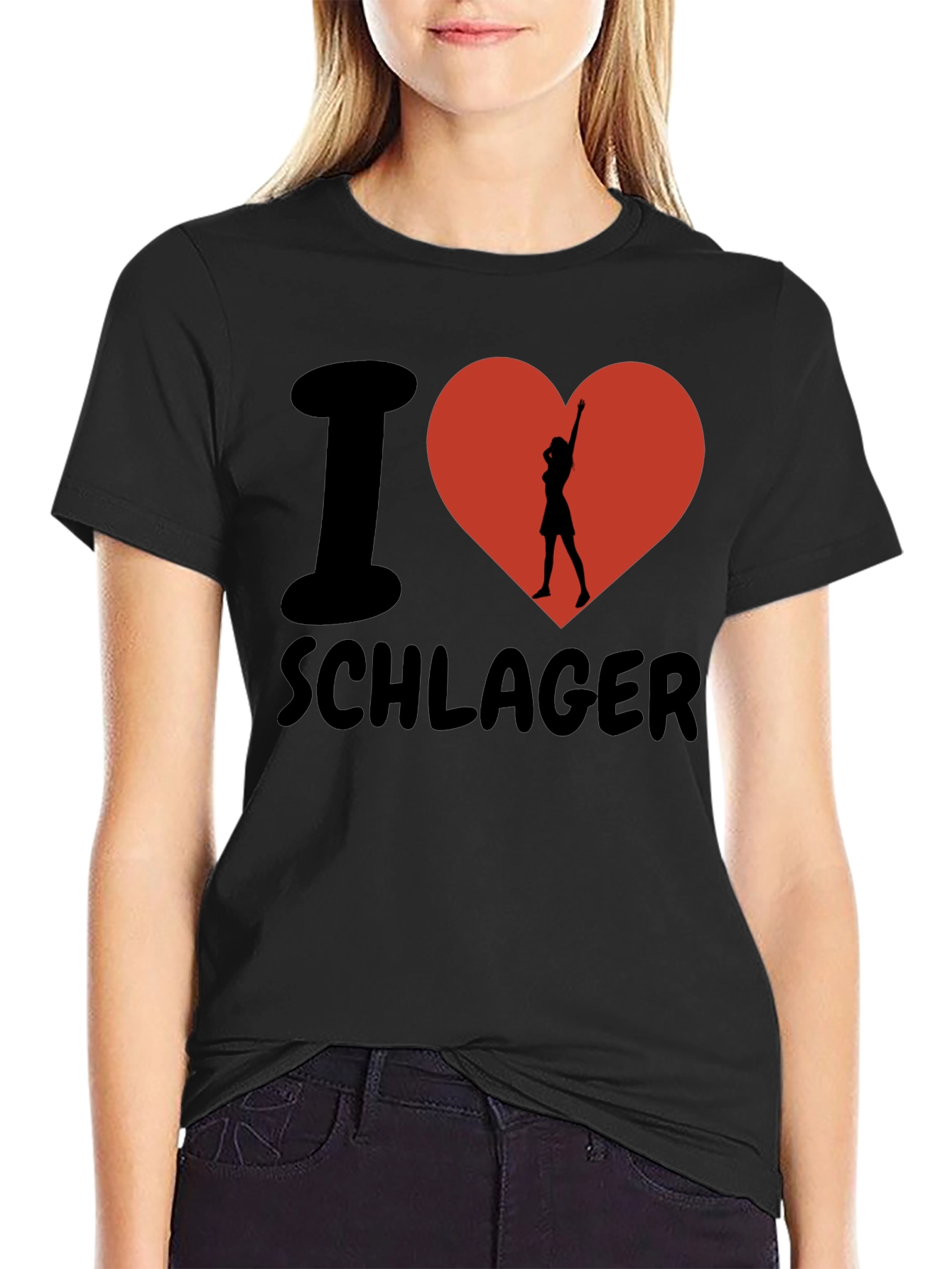 Camiseta I ❤️ Schlager: Estilo y Pasión Musical