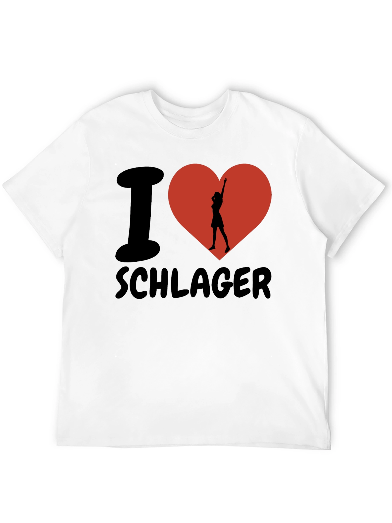 Camiseta I ❤️ Schlager: Estilo y Pasión Musical
