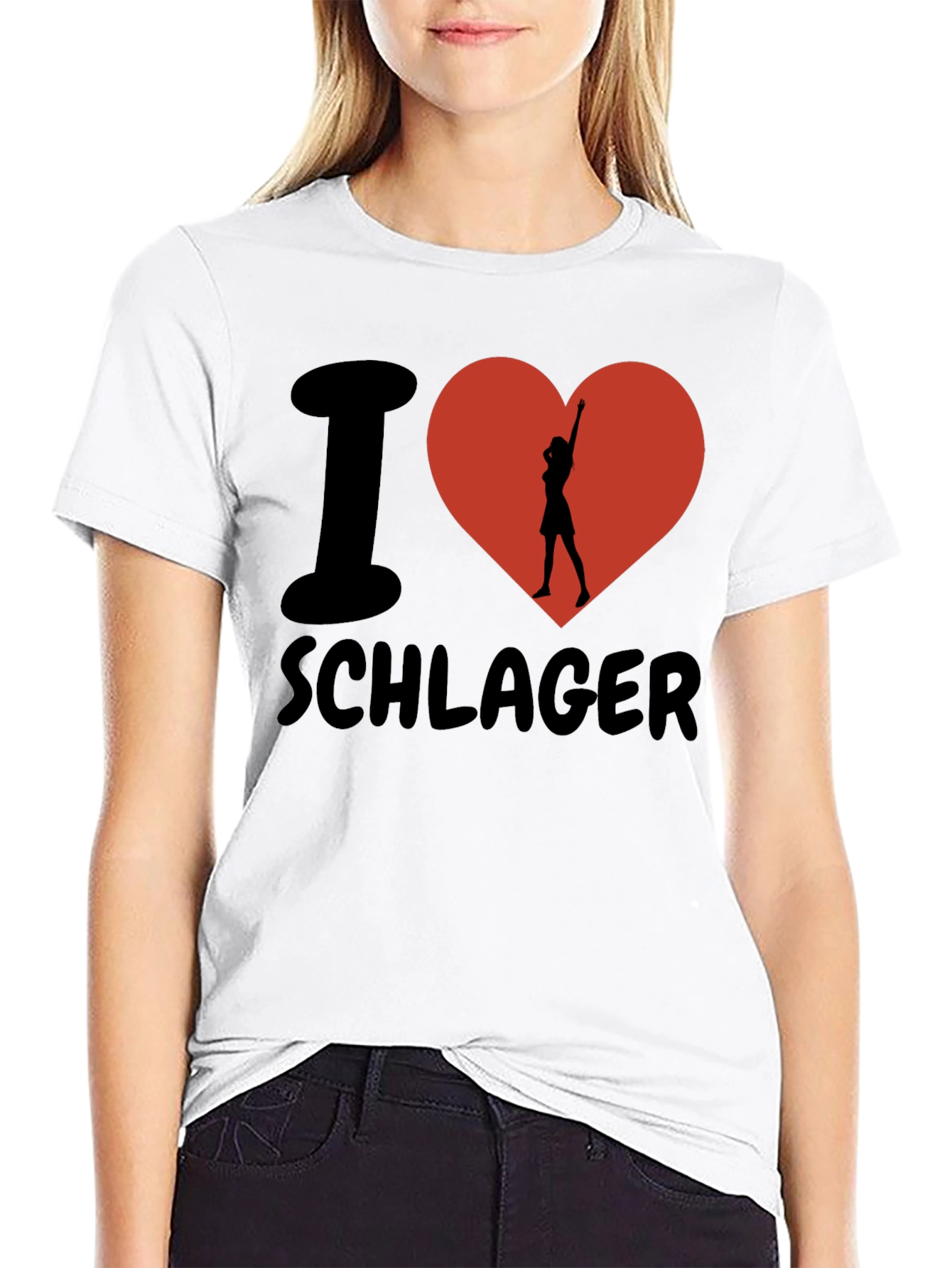 Camiseta I ❤️ Schlager: Estilo y Pasión Musical