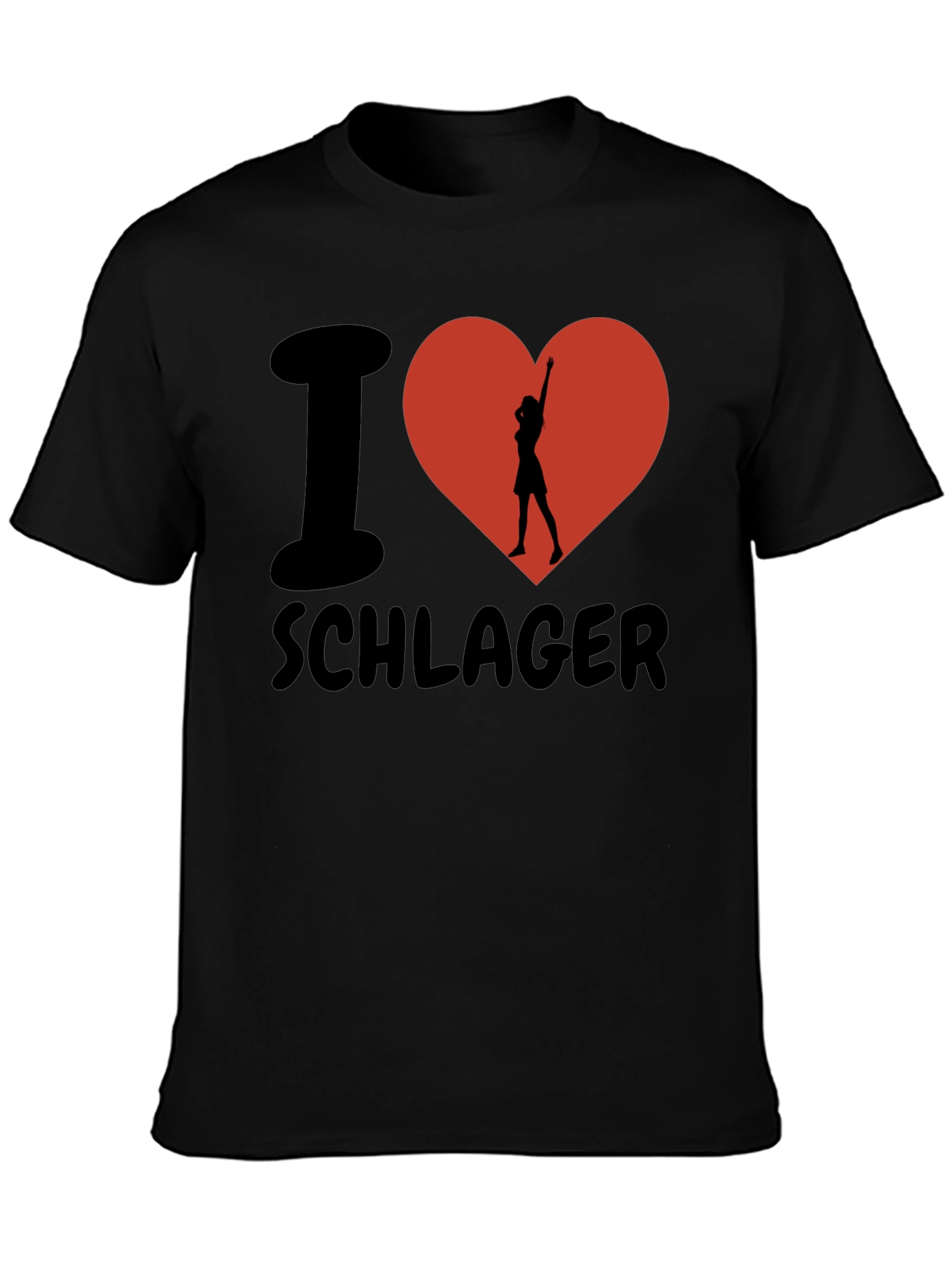 Camiseta I ❤️ Schlager: Estilo y Pasión Musical
