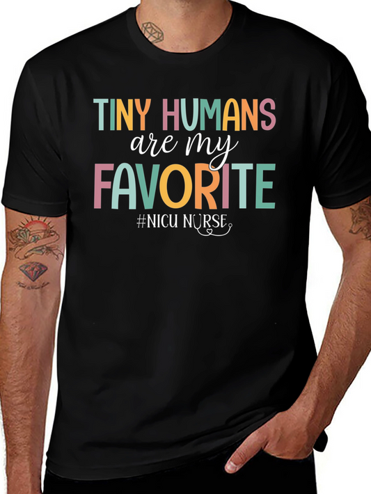 Camiseta Tiny Humans para enfermeras de la UCIN
