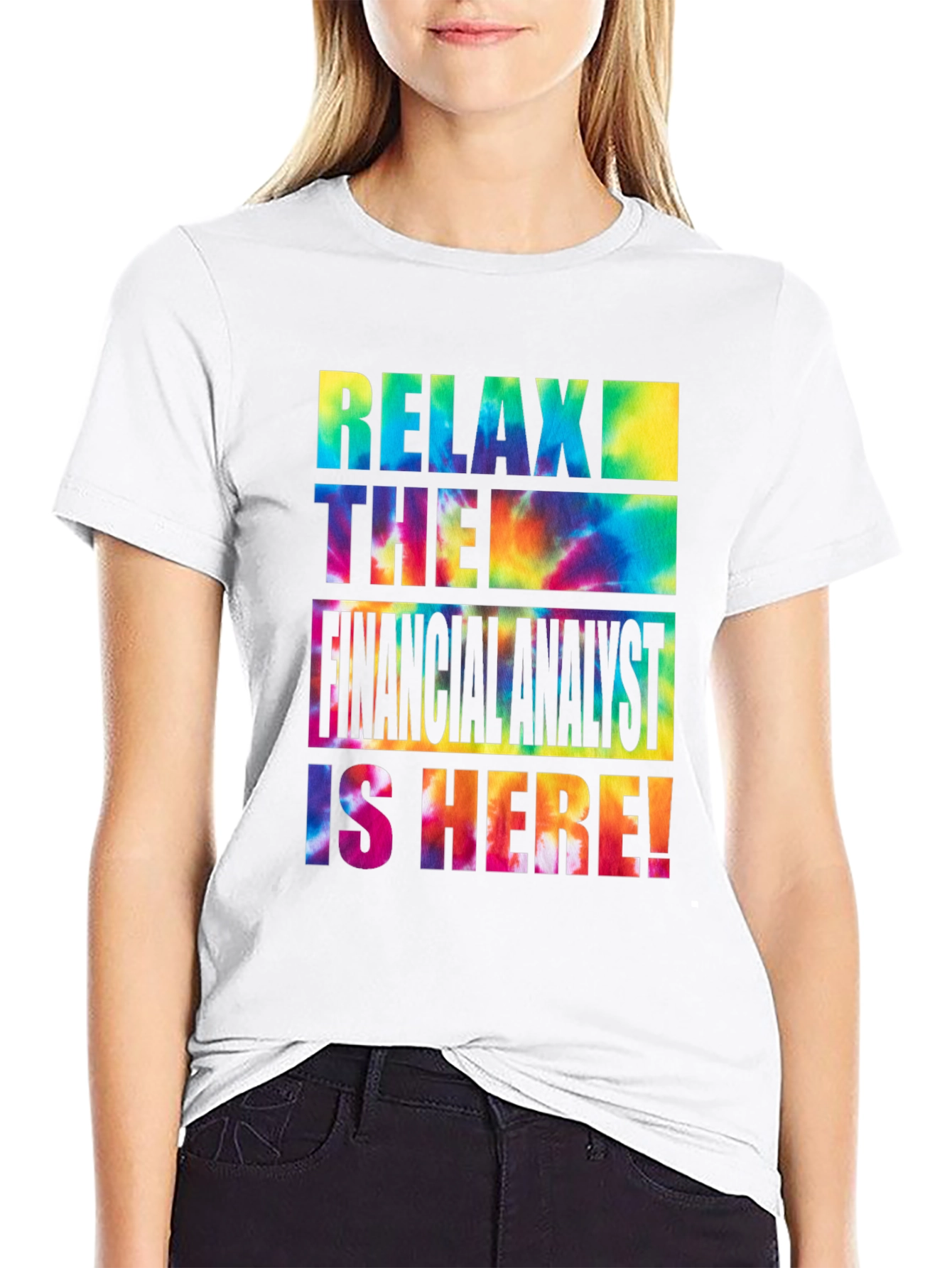 Camiseta Negra Relax Financial Analyst