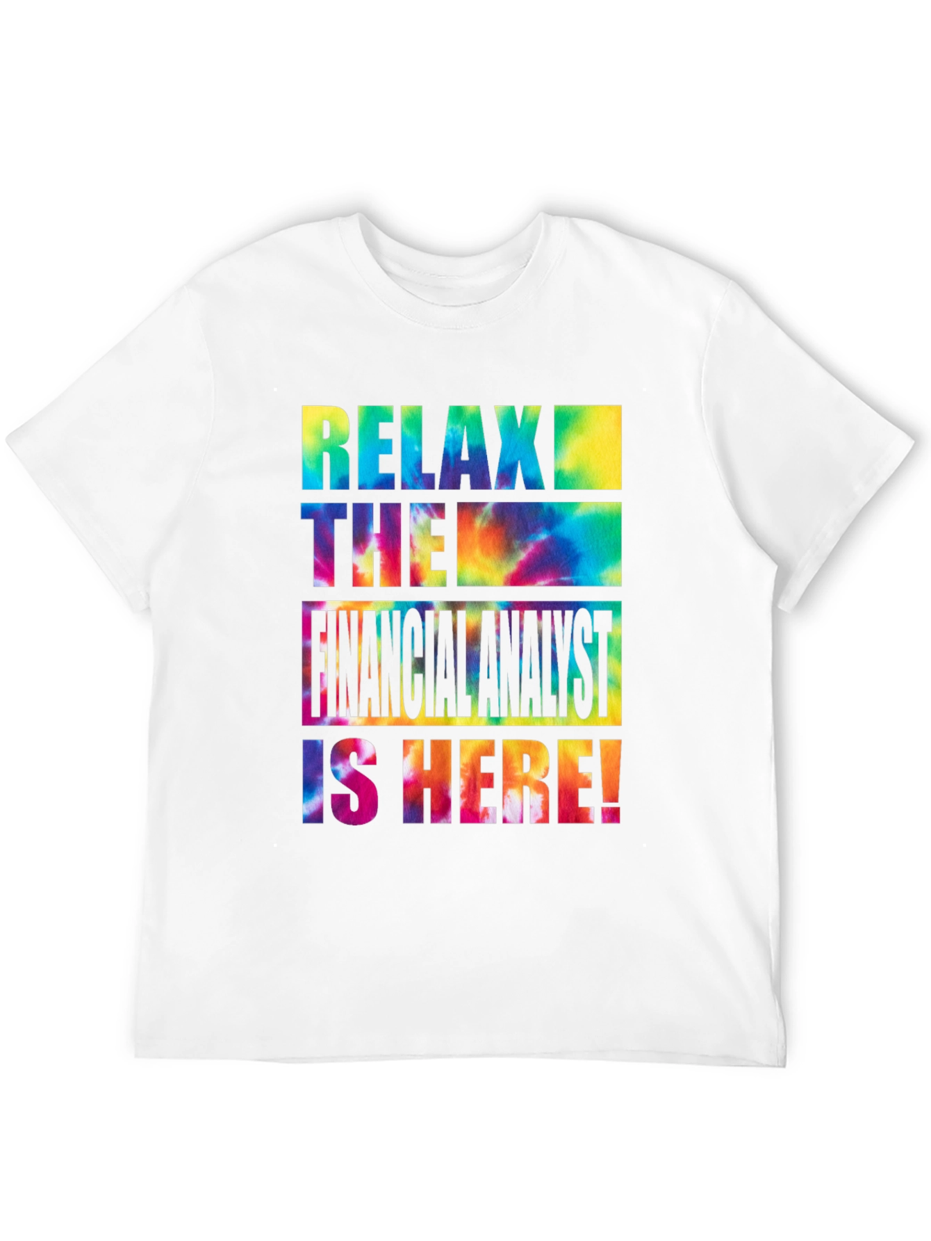 Camiseta Negra Relax Financial Analyst