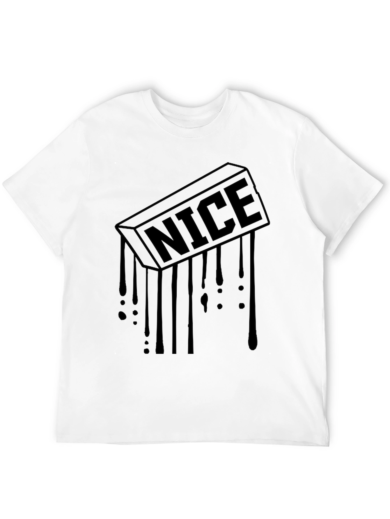 Camiseta Negra Hombre NICE Estilo Urbano