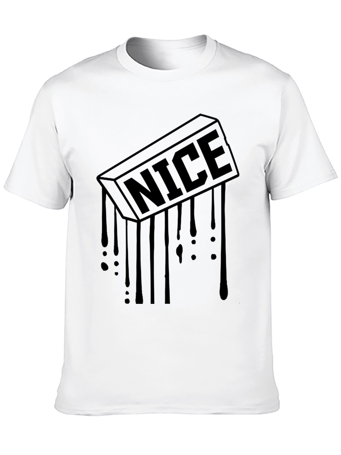 Camiseta Negra Hombre NICE Estilo Urbano