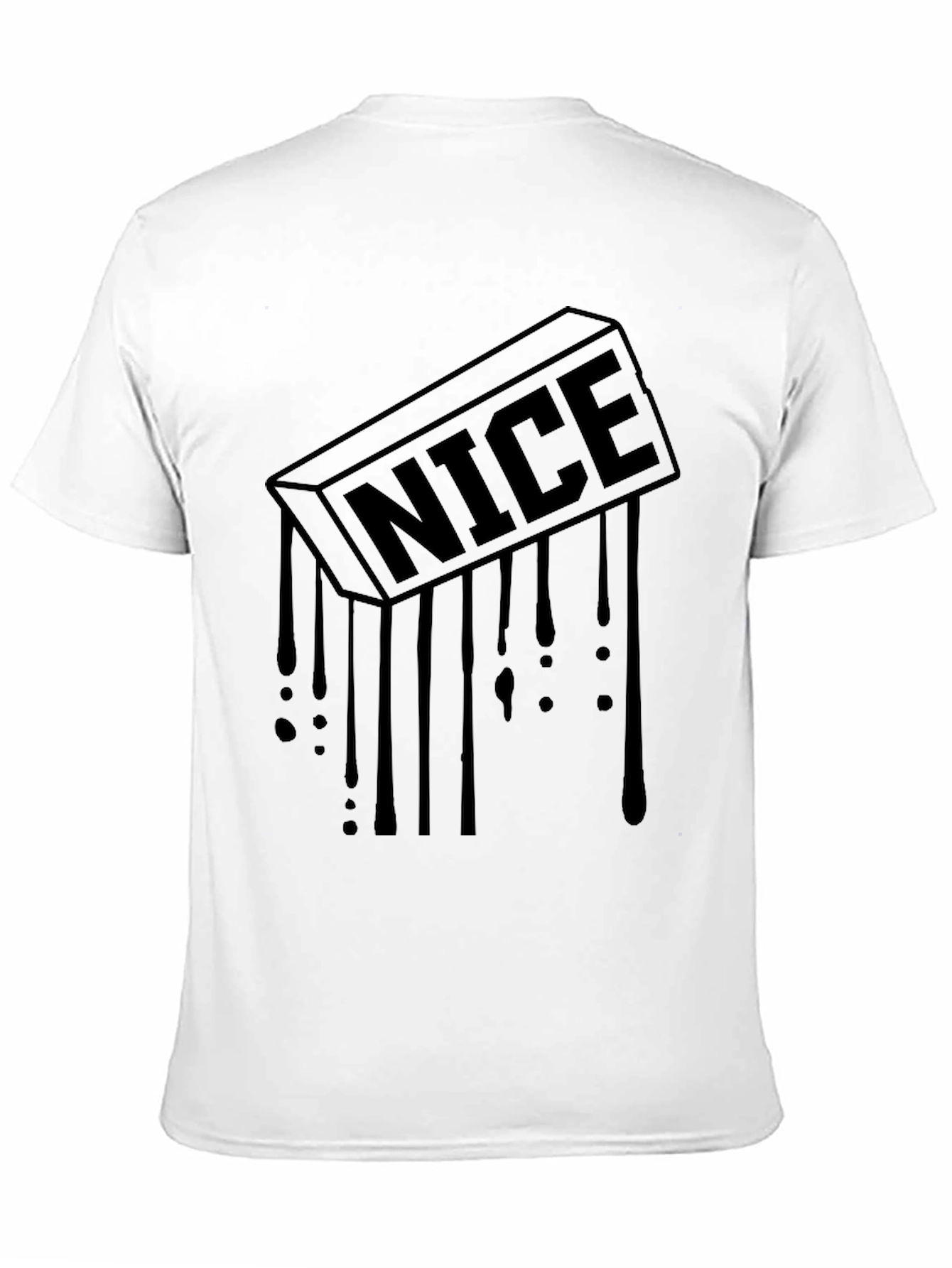 Camiseta Negra Hombre NICE Estilo Urbano
