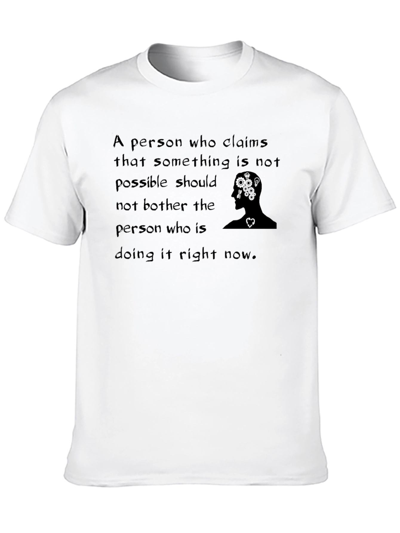 Camiseta Negra con Frase Motivacional