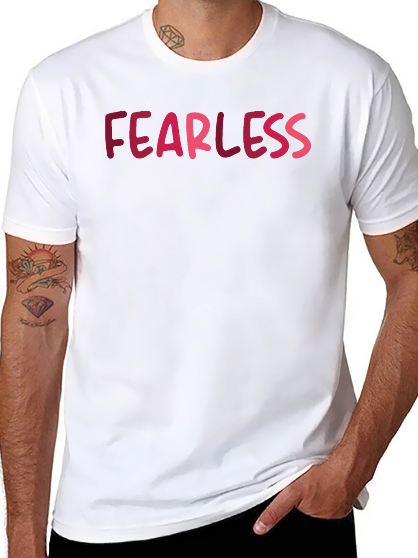 Camiseta Negra FEARLESS para Hombre