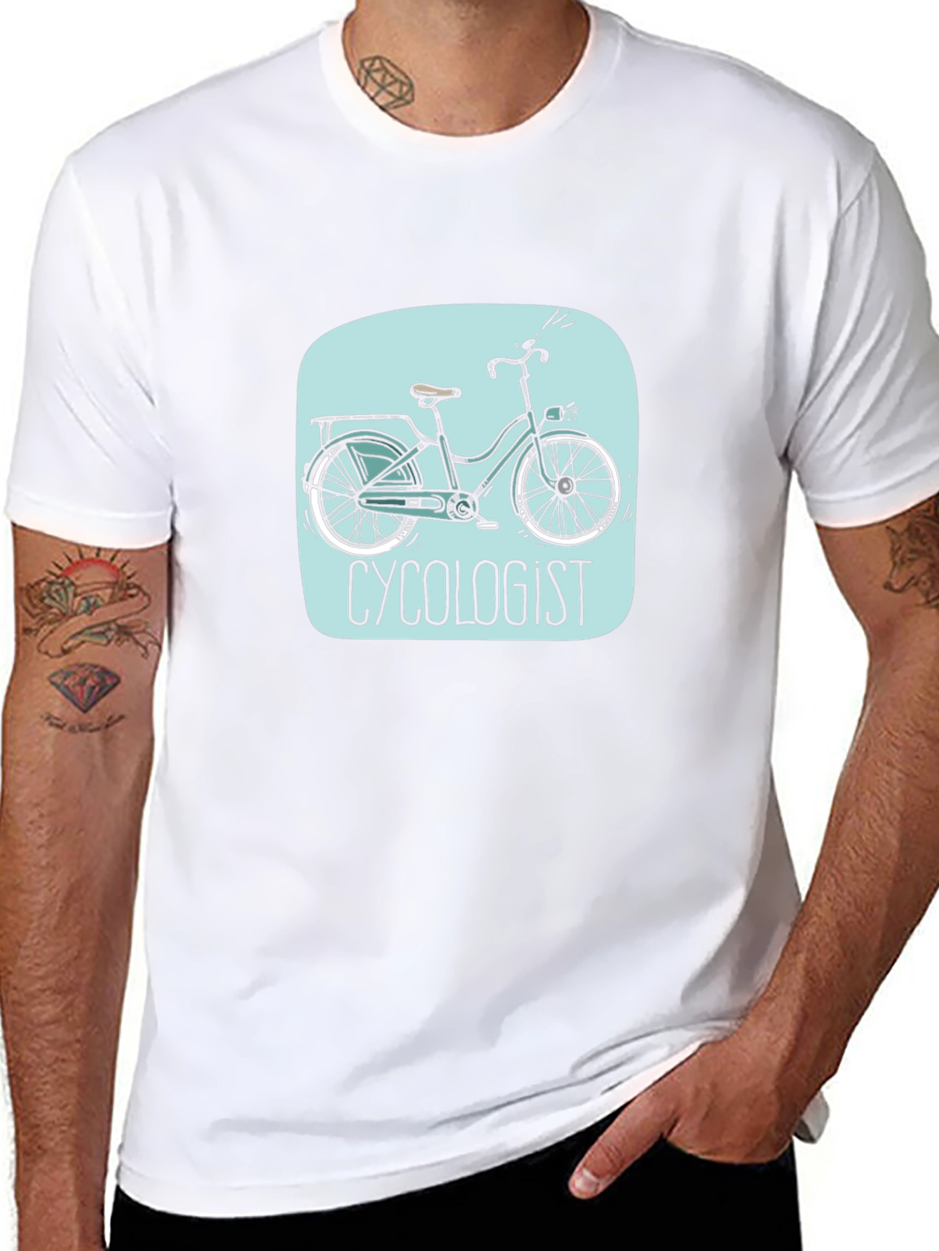 Camiseta Negra Ciclogista Diseño Original