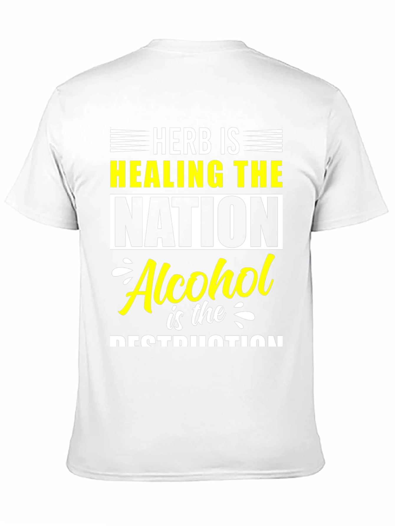 Camiseta Hombre Herb is Healing the Nation - Negra