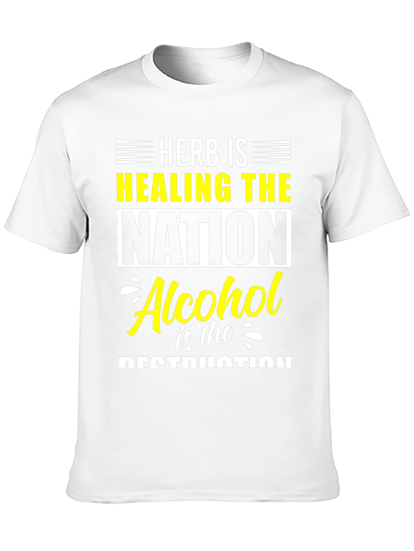 Camiseta Hombre Herb is Healing the Nation - Negra