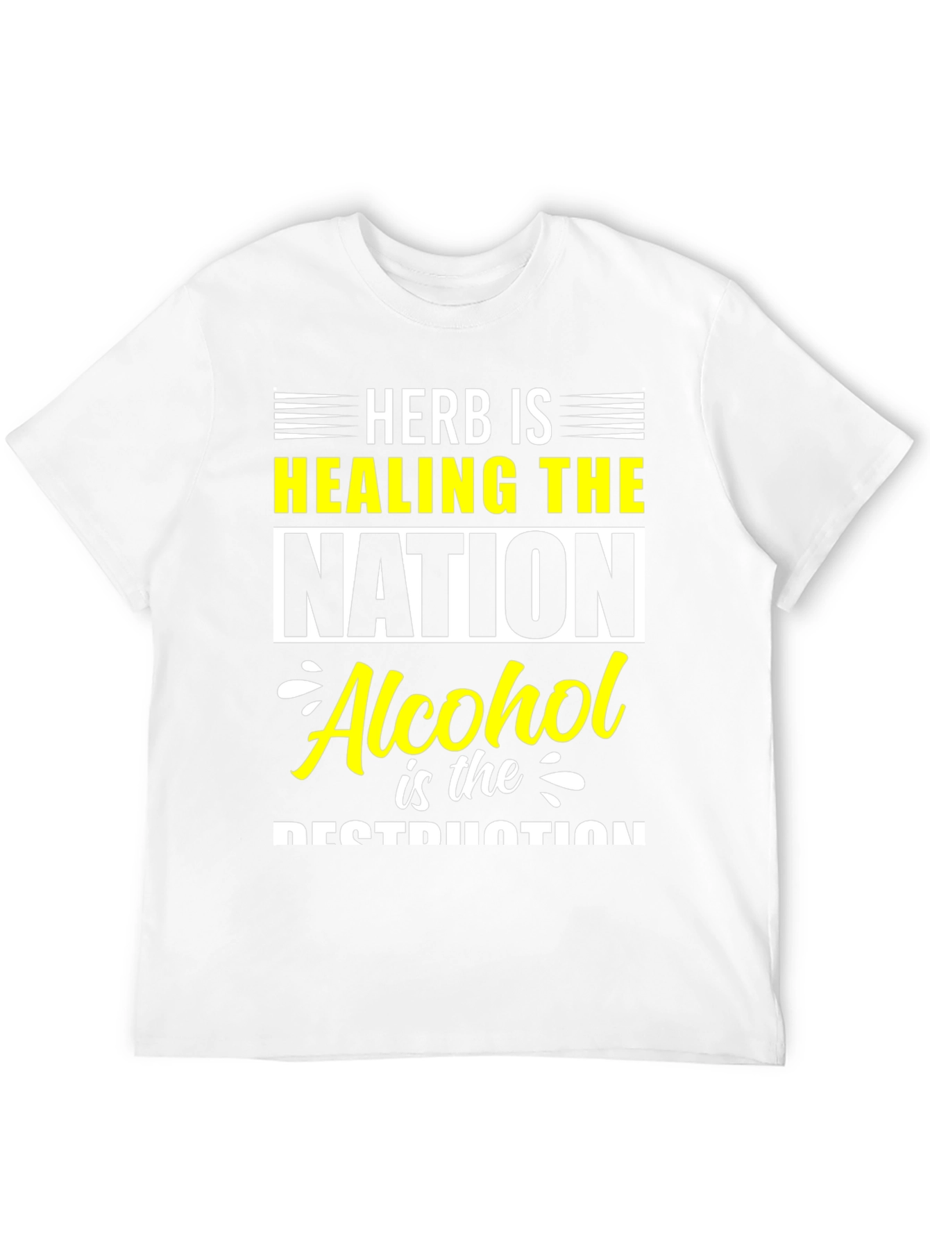 Camiseta Hombre Herb is Healing the Nation - Negra