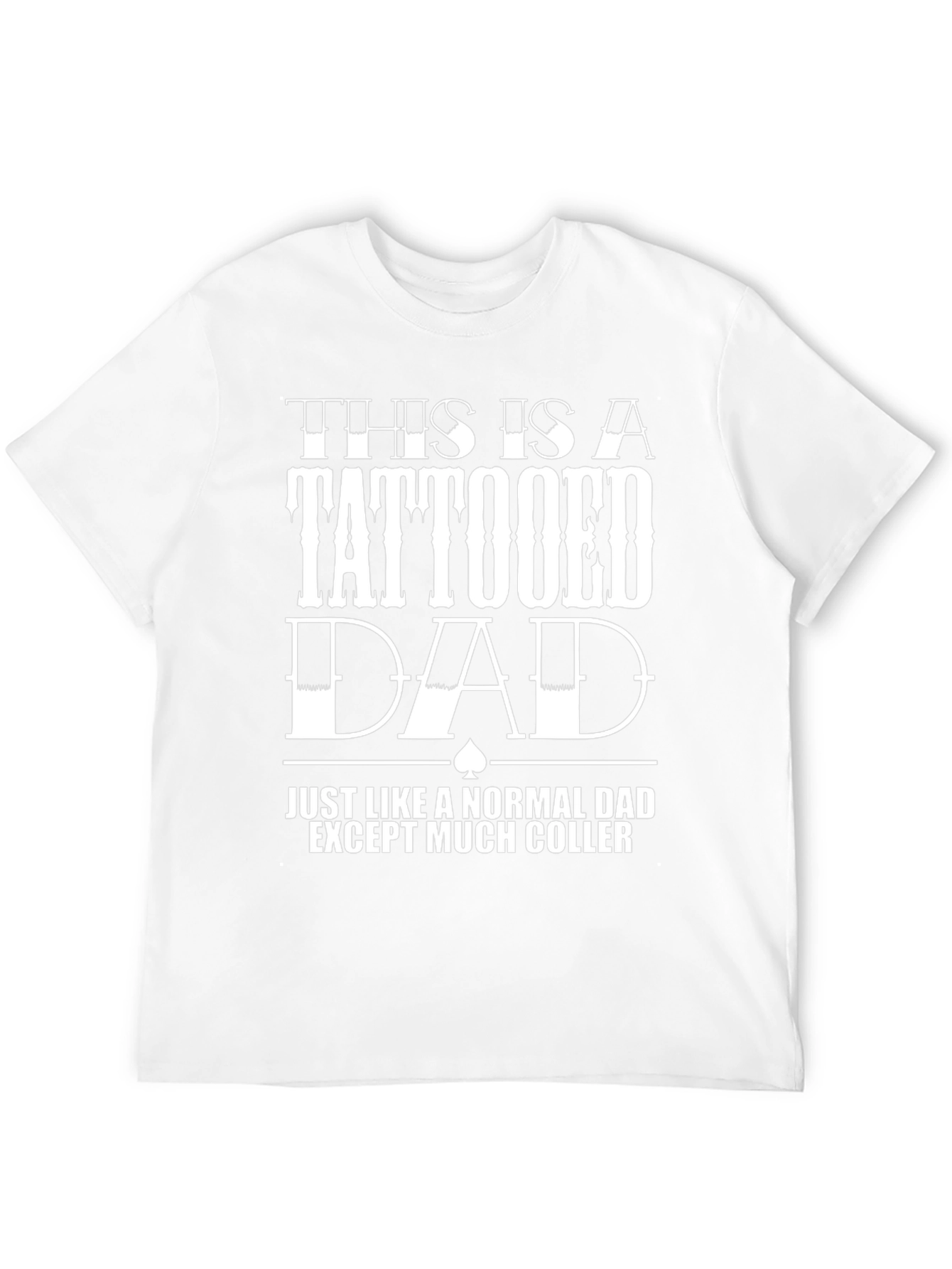 Camiseta Negra Papá Tatuado Diseño Original