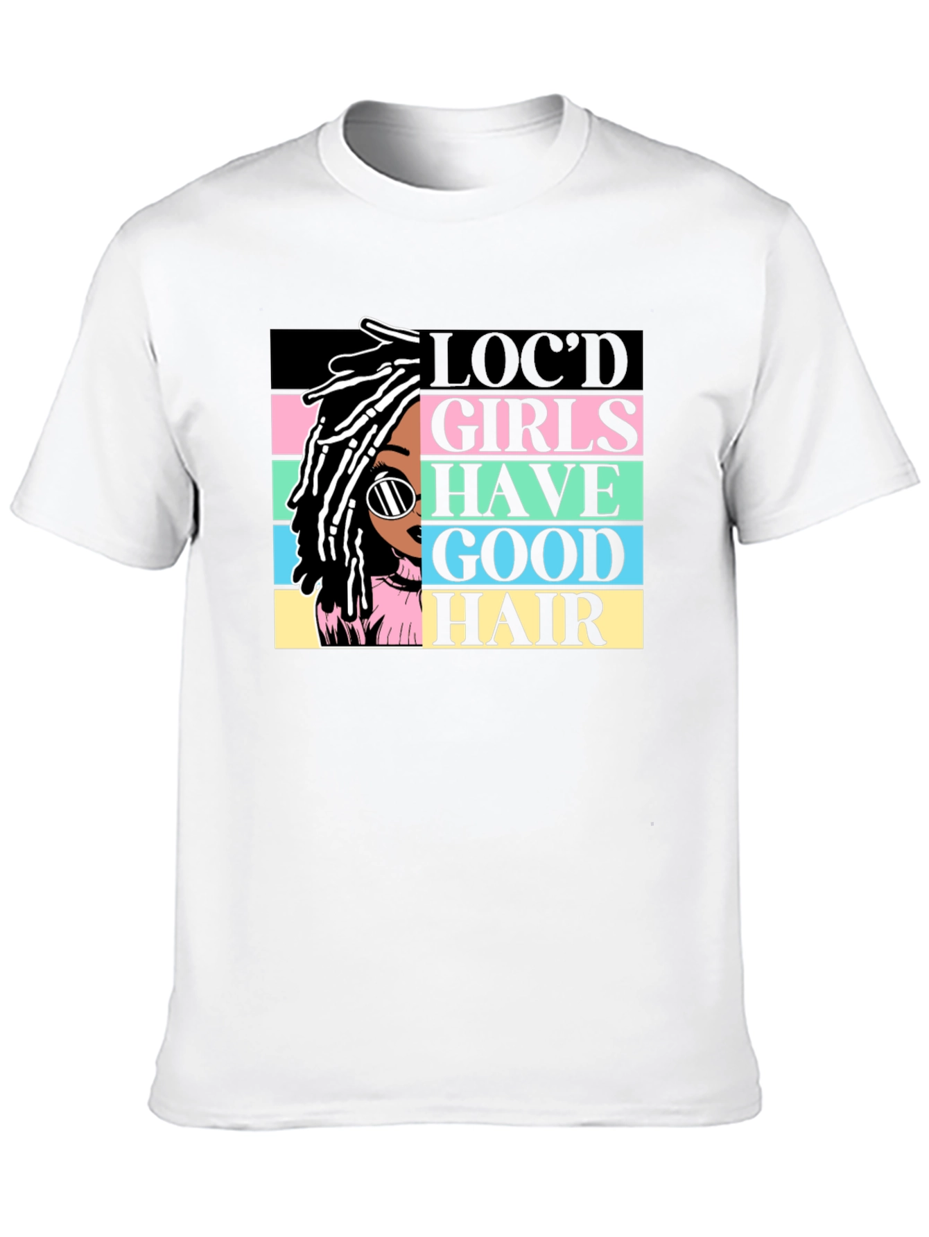 Camiseta Negra - Chica Locd Good Hair