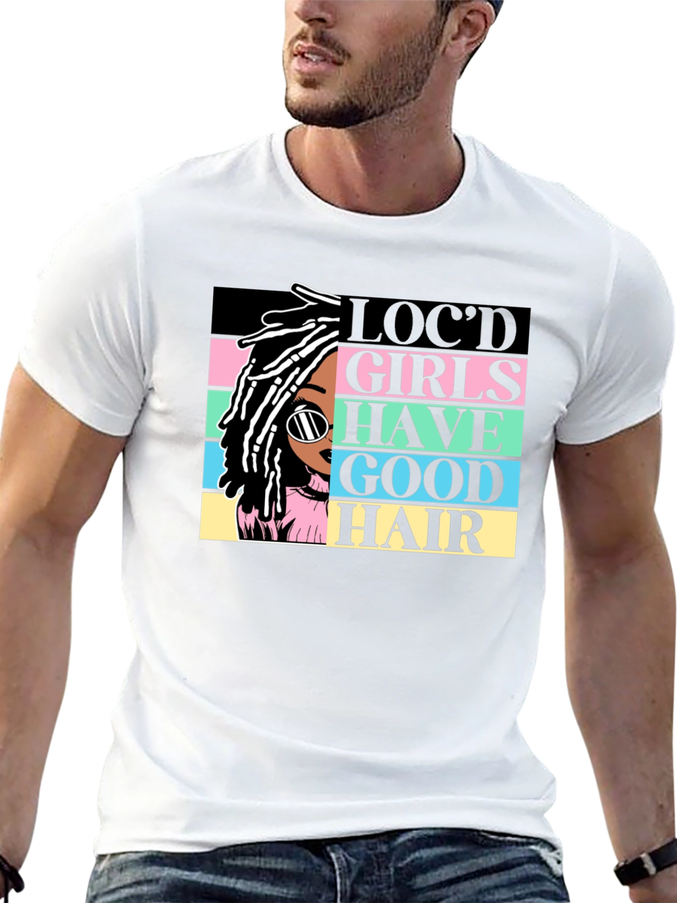 Camiseta Negra - Chica Locd Good Hair